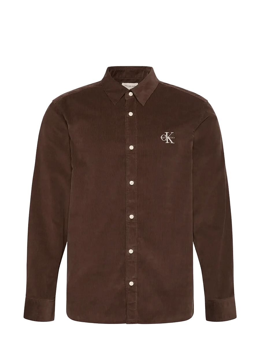 Calvin Klein Jeans - LS CORDUROY EASY SHIRT - cordhemden - brown cork - 1