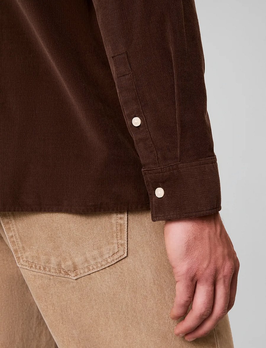 Calvin Klein Jeans - LS CORDUROY EASY SHIRT - cordhemden - brown cork - 5