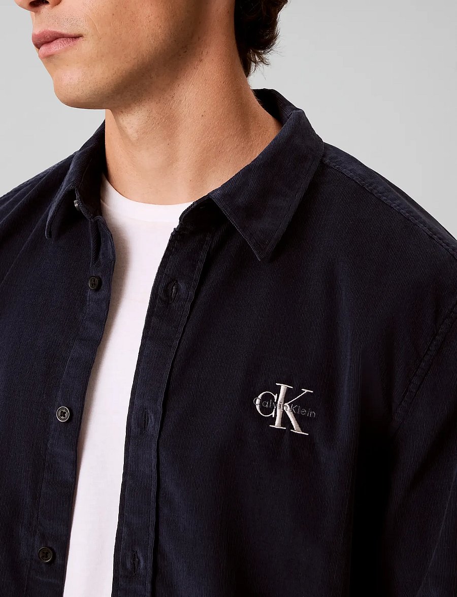 Calvin Klein Jeans - LS CORDUROY EASY SHIRT - corduroy shirts - dark sapphire - 5