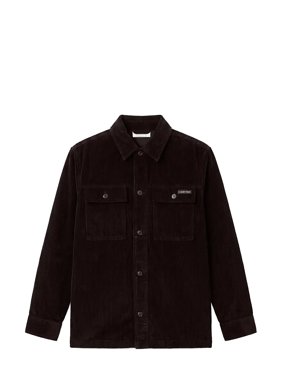 Calvin Klein Jeans - LS CORDUROY EASY OVERSHIRT - cordhemden - black - 1
