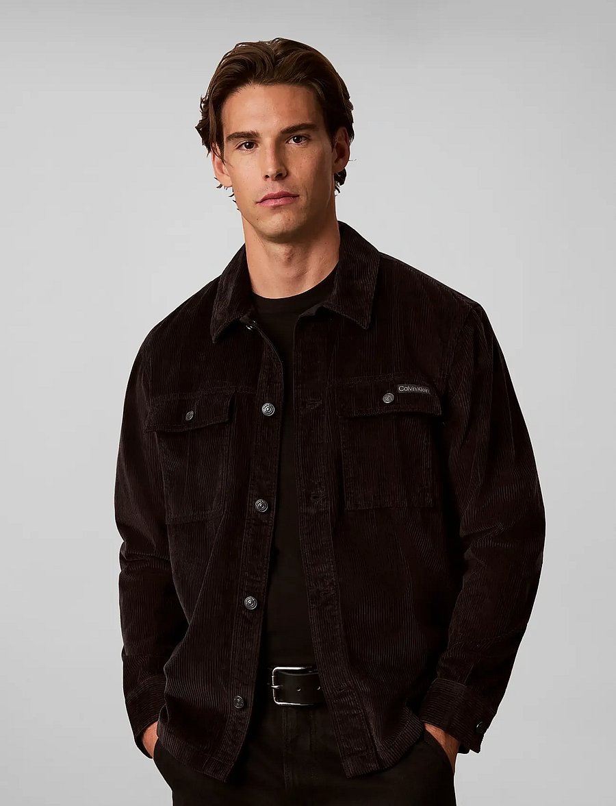 Calvin Klein Jeans - LS CORDUROY EASY OVERSHIRT - cordhemden - black - 3