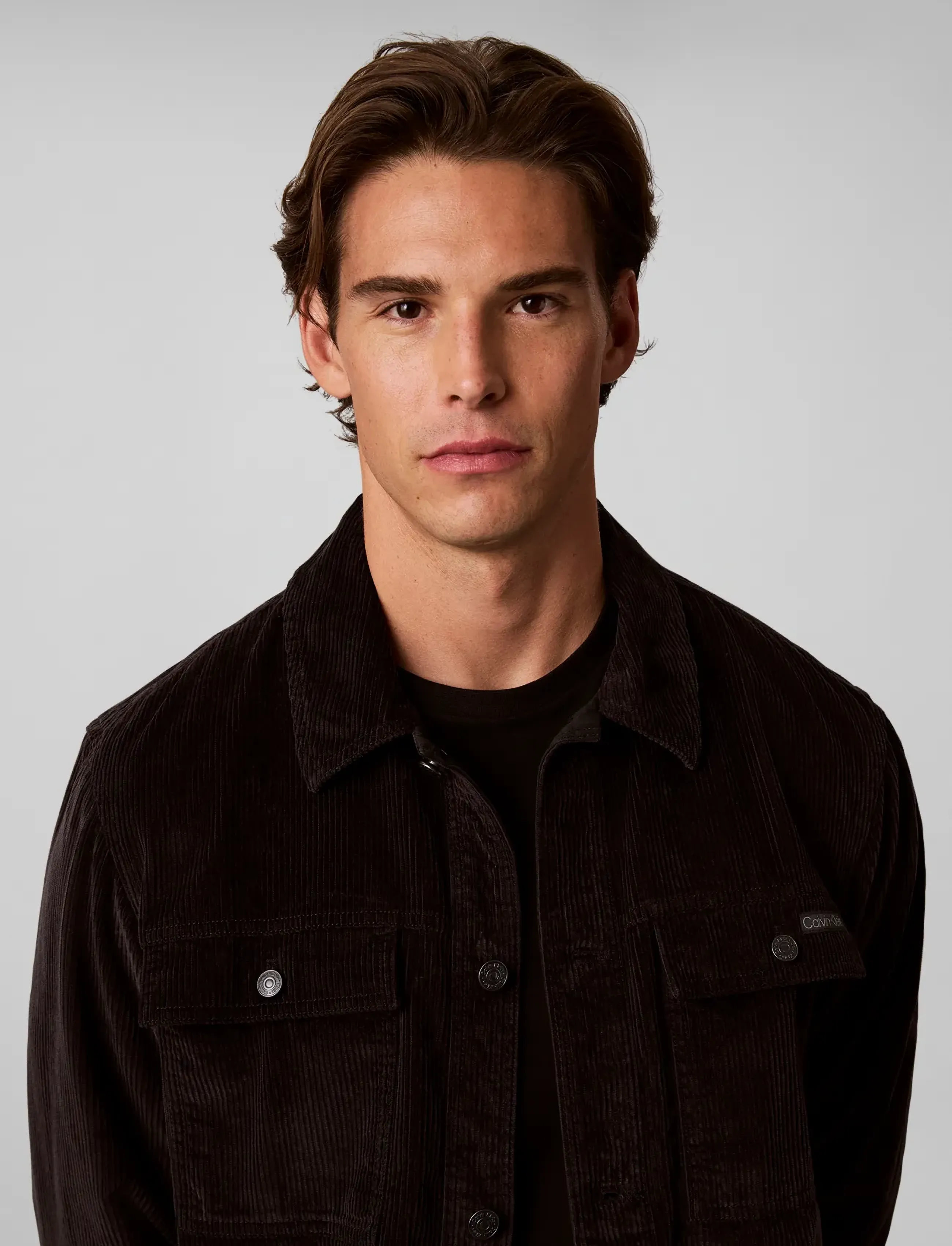 Calvin Klein Jeans - LS CORDUROY EASY OVERSHIRT - cordhemden - black - 4