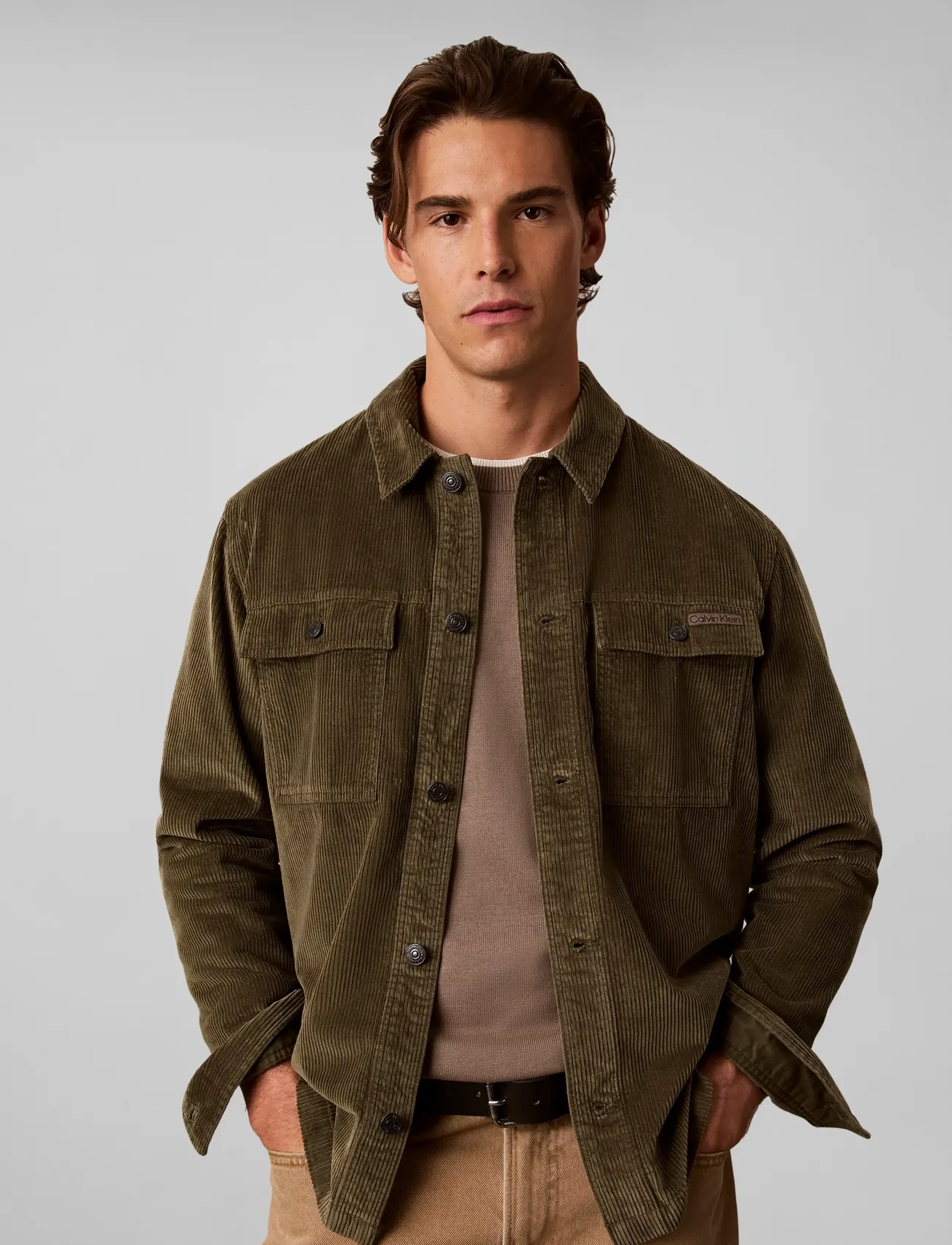 Calvin Klein Jeans Ls Corduroy Easy Overshirt skjortor & blusar herr – bild 3