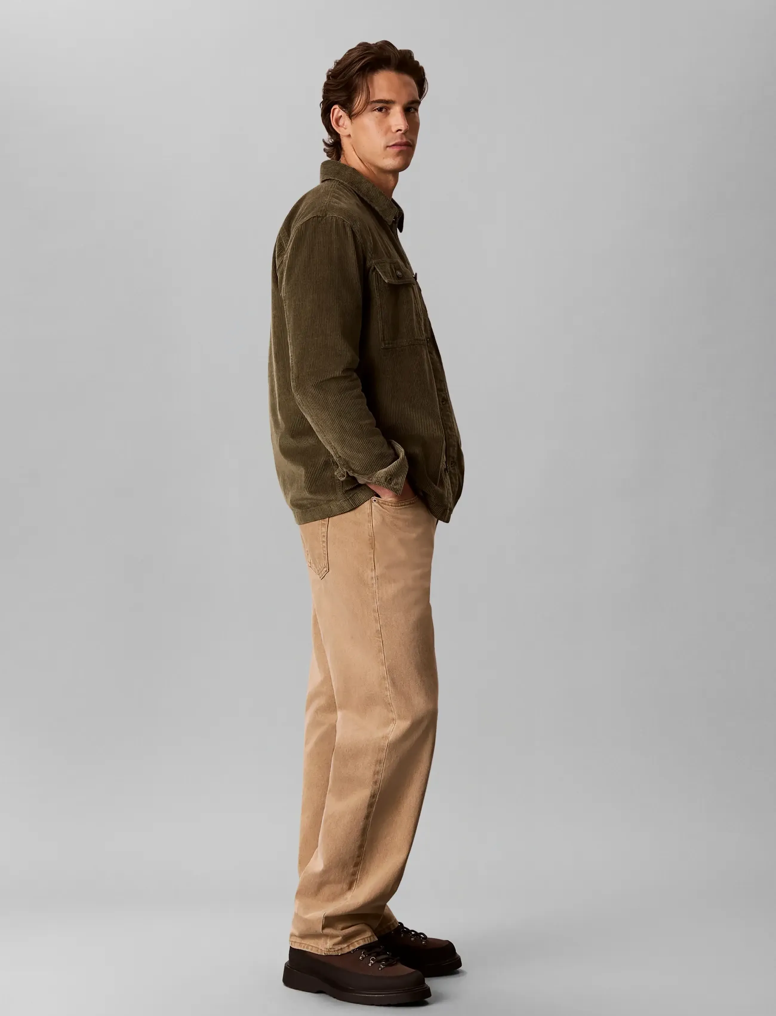 Calvin Klein Jeans Ls Corduroy Easy Overshirt skjortor & blusar herr – bild 5