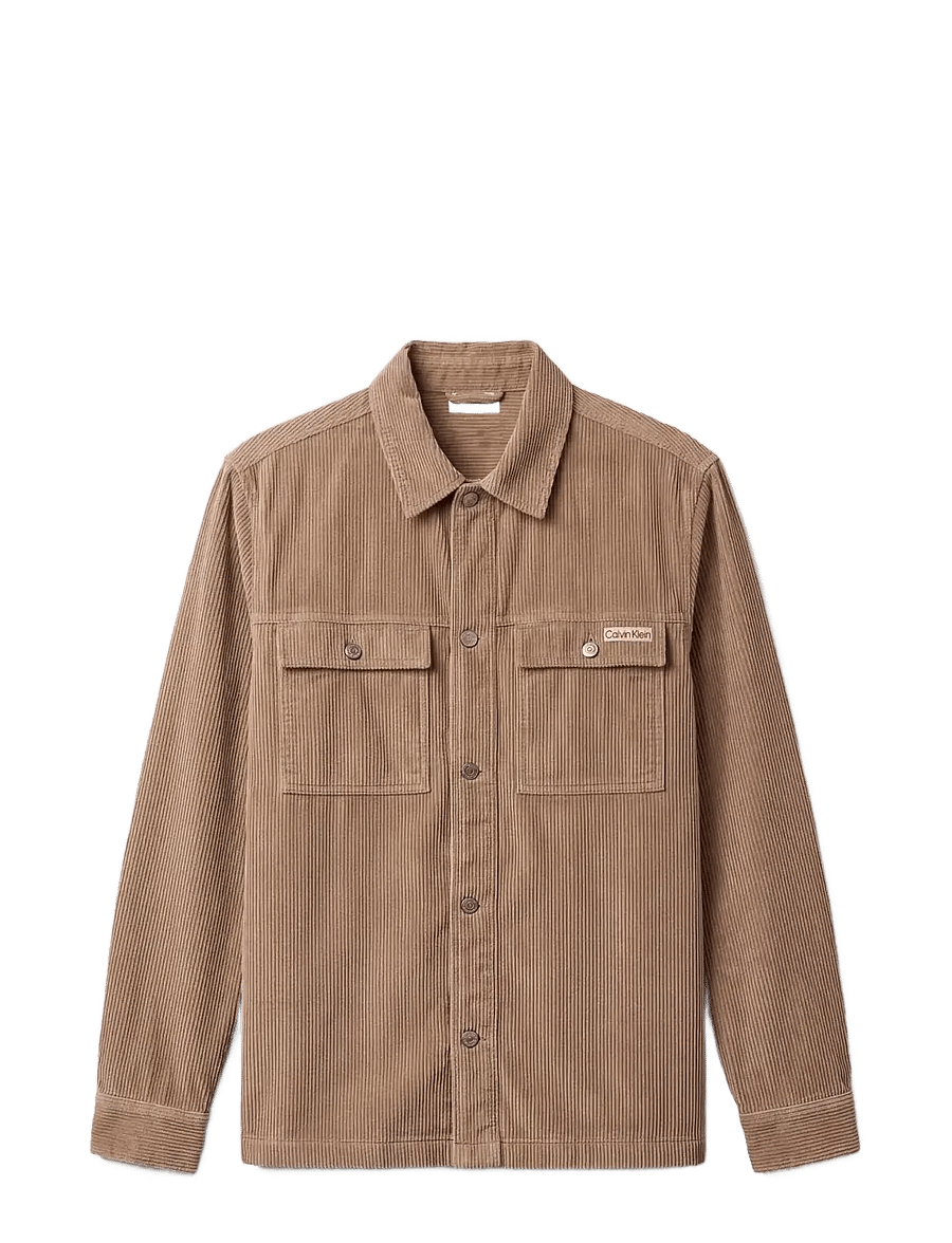 Calvin Klein Jeans - LS CORDUROY EASY OVERSHIRT - cordhemden - roasted cashew - 1