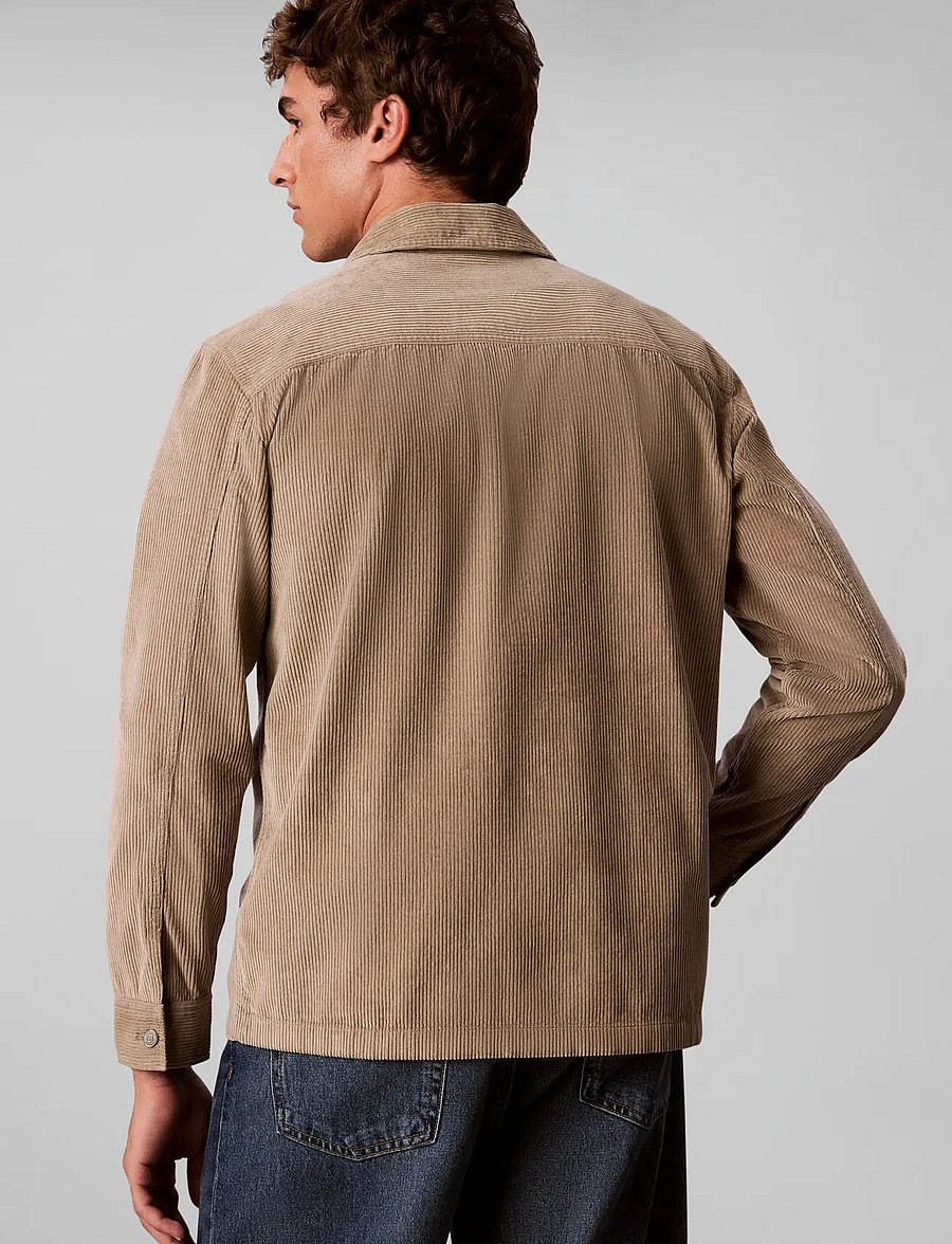 Calvin Klein Jeans - LS CORDUROY EASY OVERSHIRT - cordhemden - roasted cashew - 2