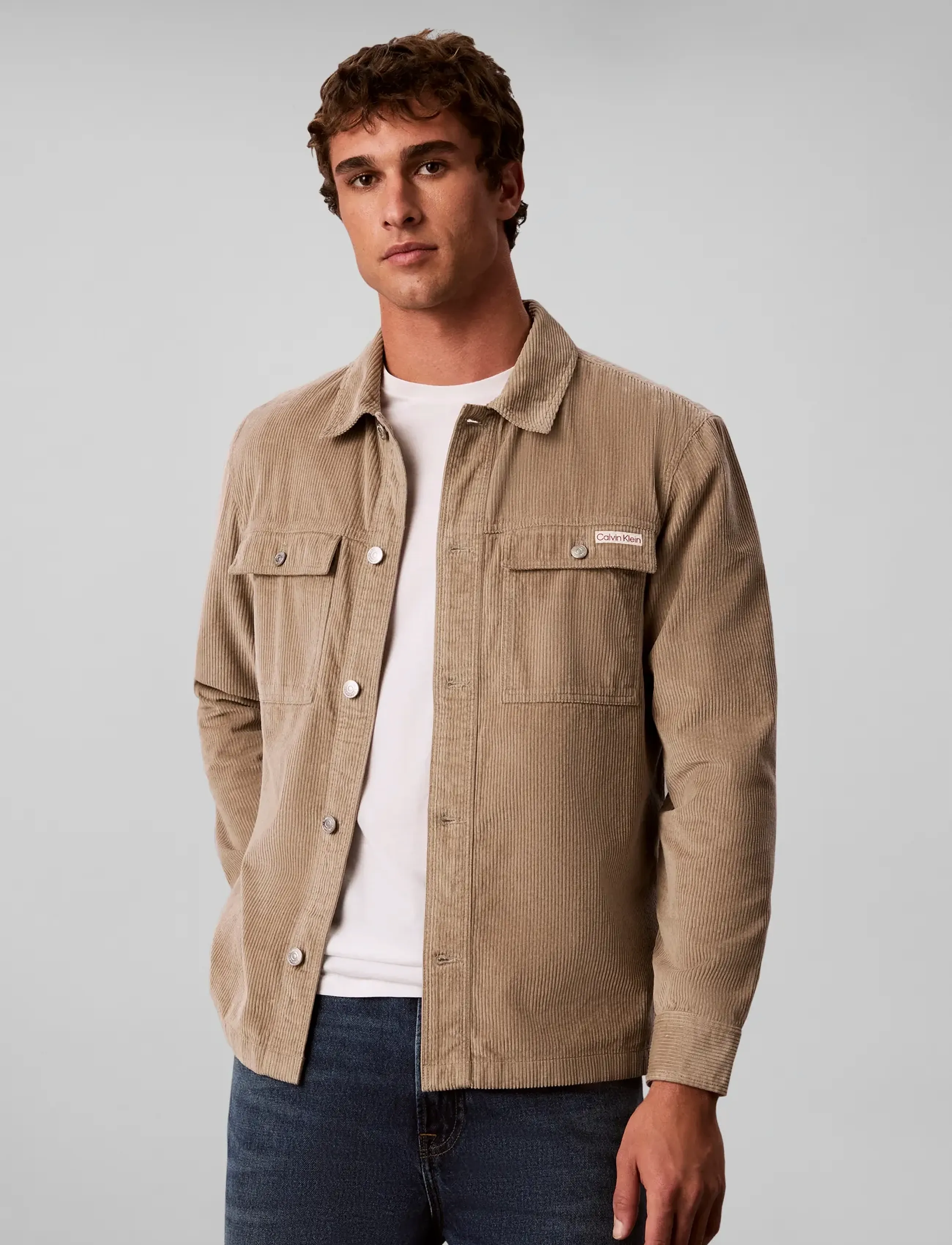 Calvin Klein Jeans Ls Corduroy Easy Overshirt skjortor & blusar herr – bild 3