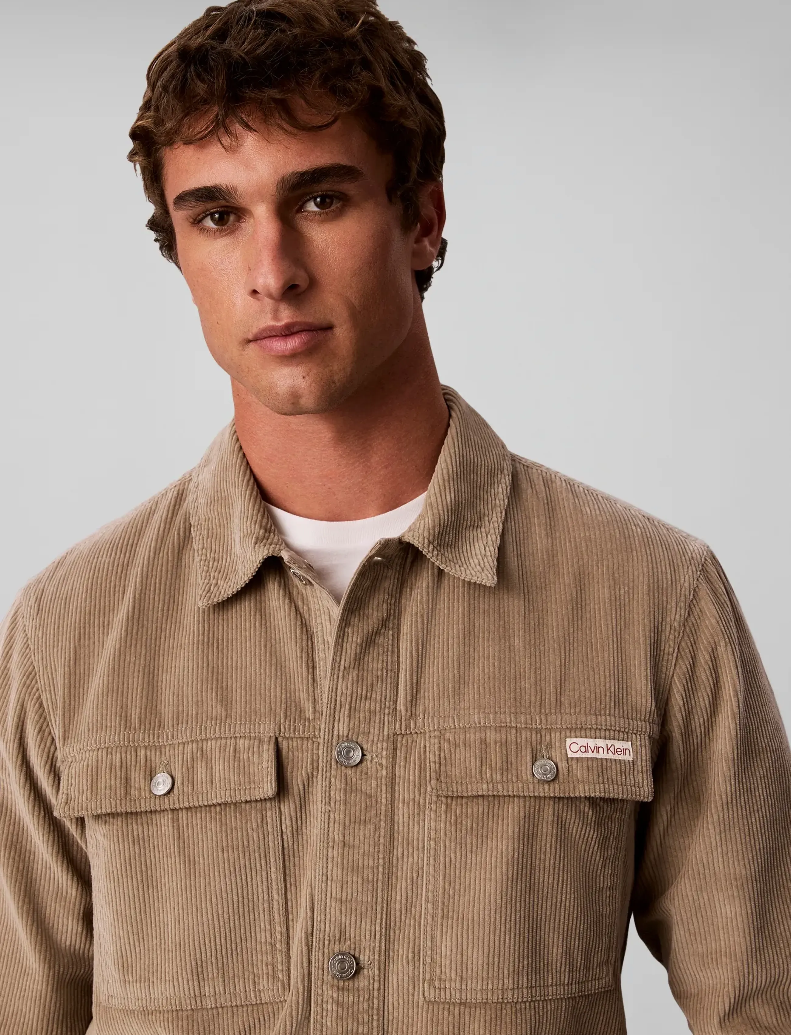 Calvin Klein Jeans Ls Corduroy Easy Overshirt skjortor & blusar herr – bild 4