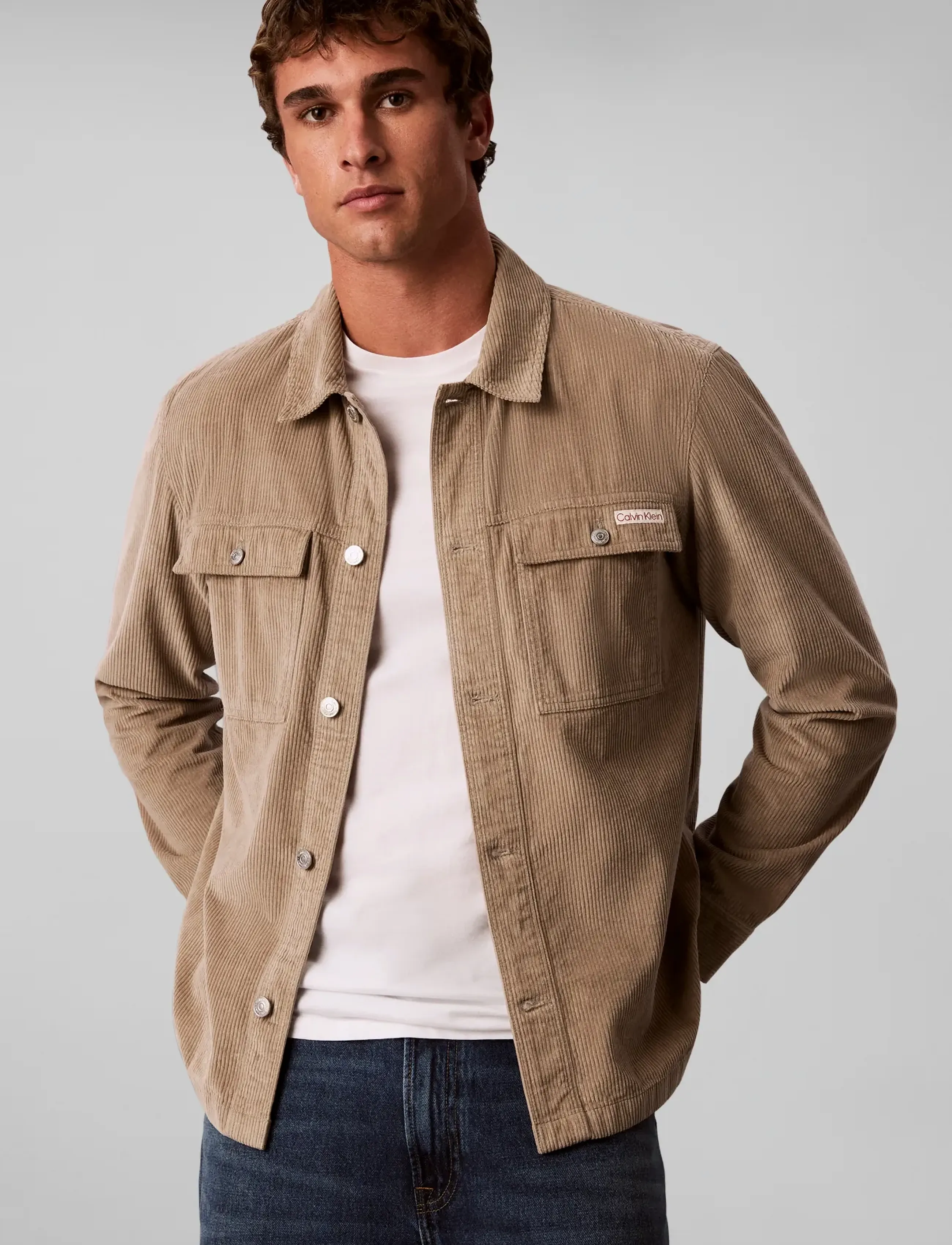 Calvin Klein Jeans Ls Corduroy Easy Overshirt skjortor & blusar herr – bild 5