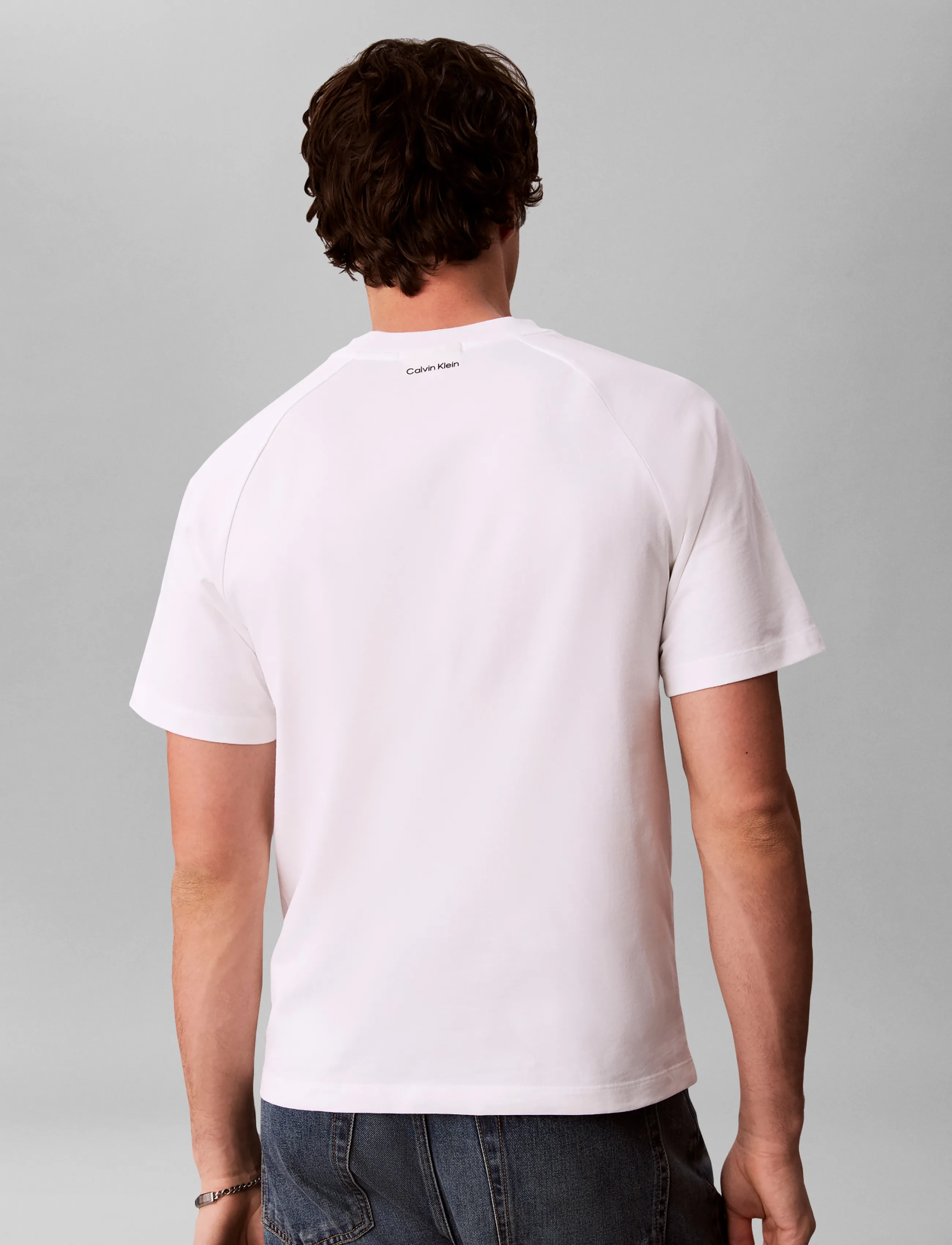 Calvin Klein Jeans - SS 20S EASY CLSC TAPE TEE - bright white - 2