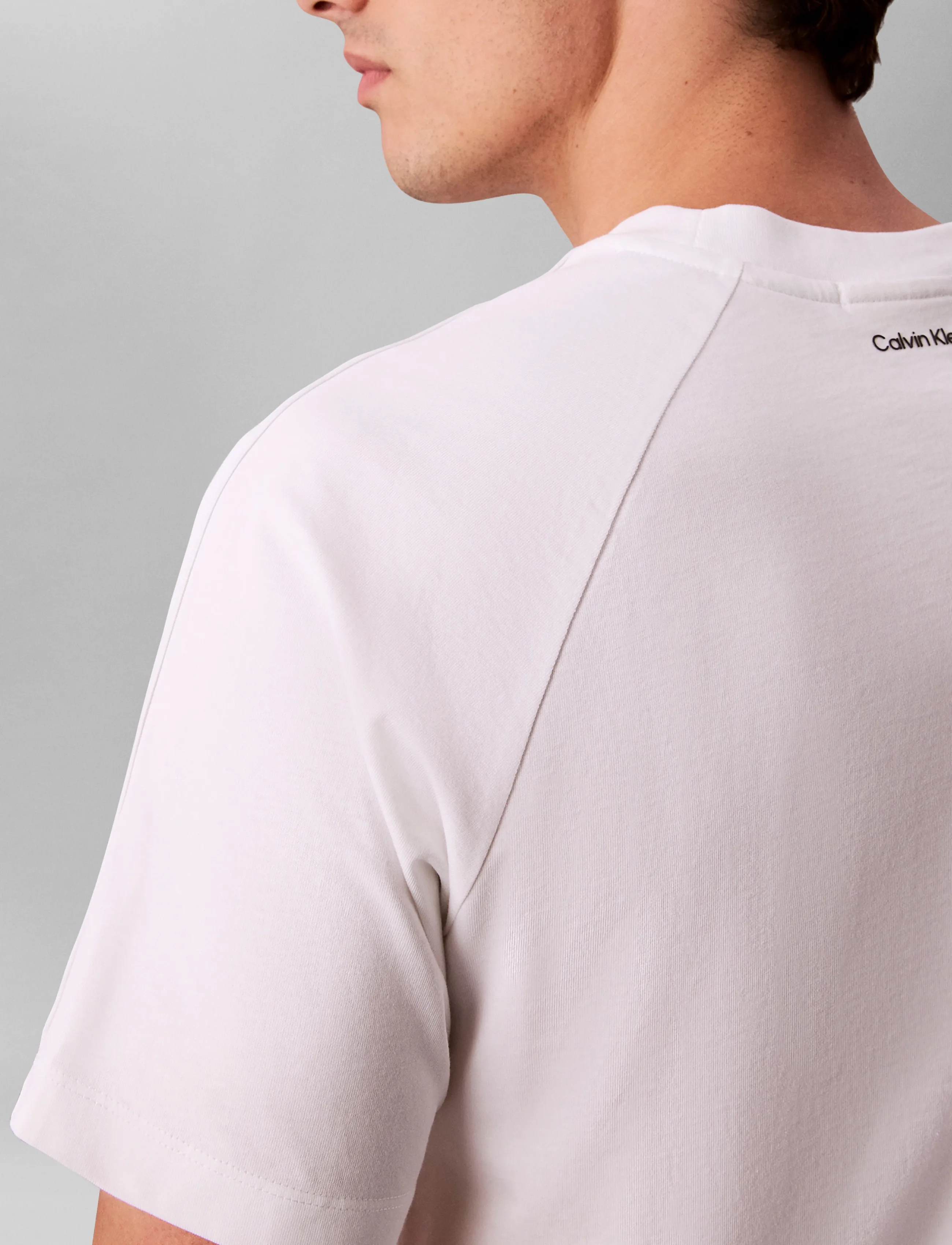 Calvin Klein Jeans - SS 20S EASY CLSC TAPE TEE - bright white - 5