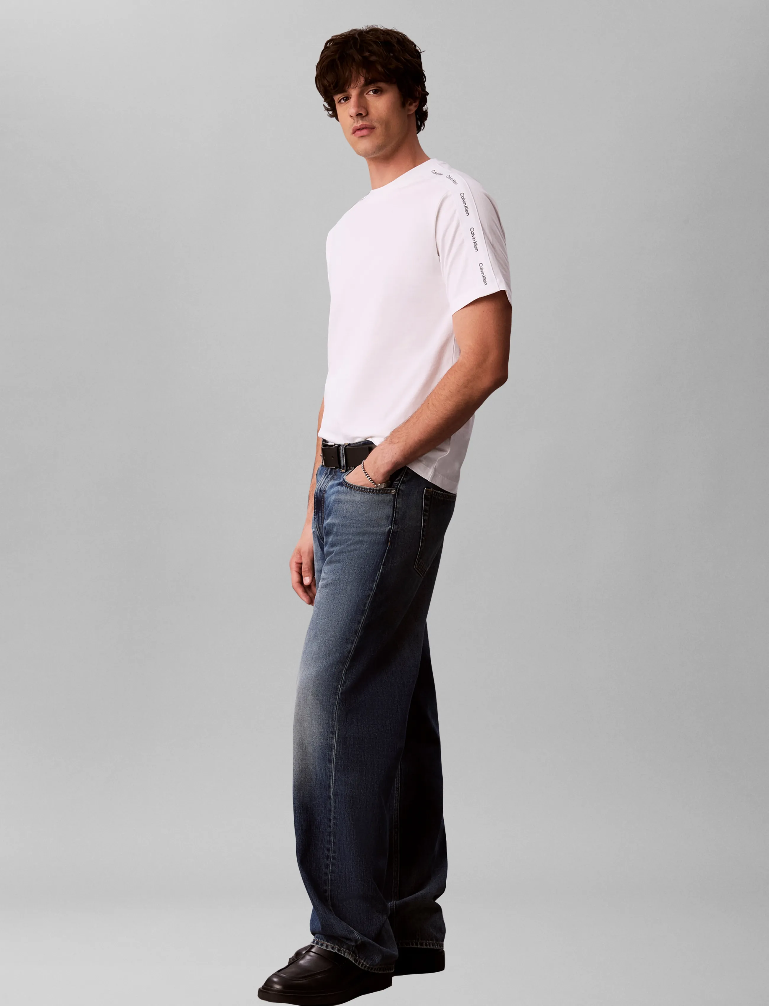 Calvin Klein Jeans Ss 20S Easy Clsc Tape Tee t-shirts - bas herr – bild 6