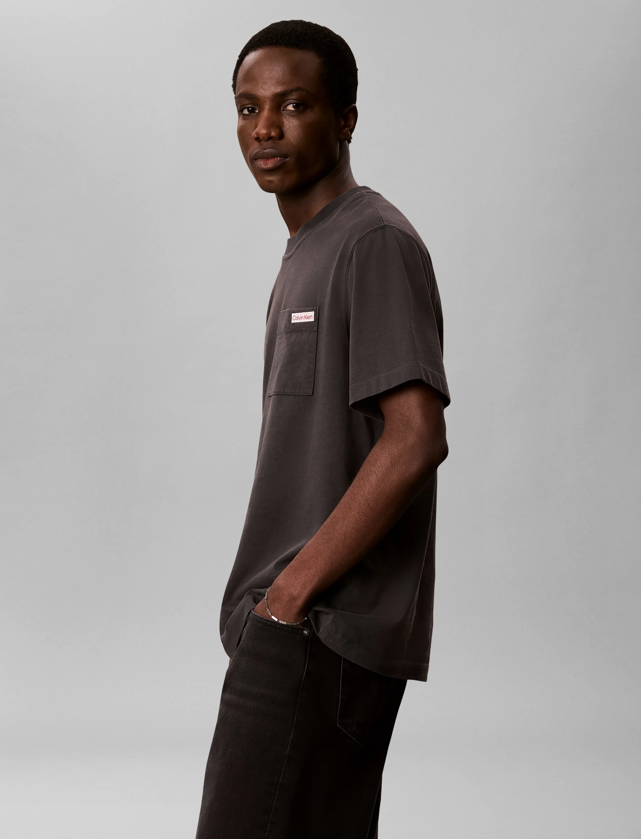 Calvin Klein Jeans - SS 20S GARMENT DYED EASY COIN PO - black oyster - 5