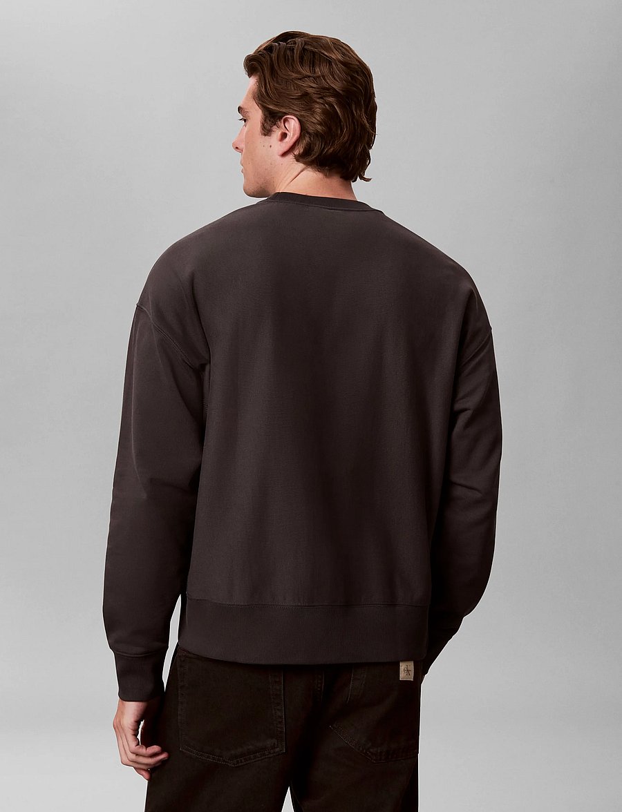 Calvin Klein Jeans - LS PREMIUM TERRY PAINTED MONOLOG - dressipluusid - black oyster - 2