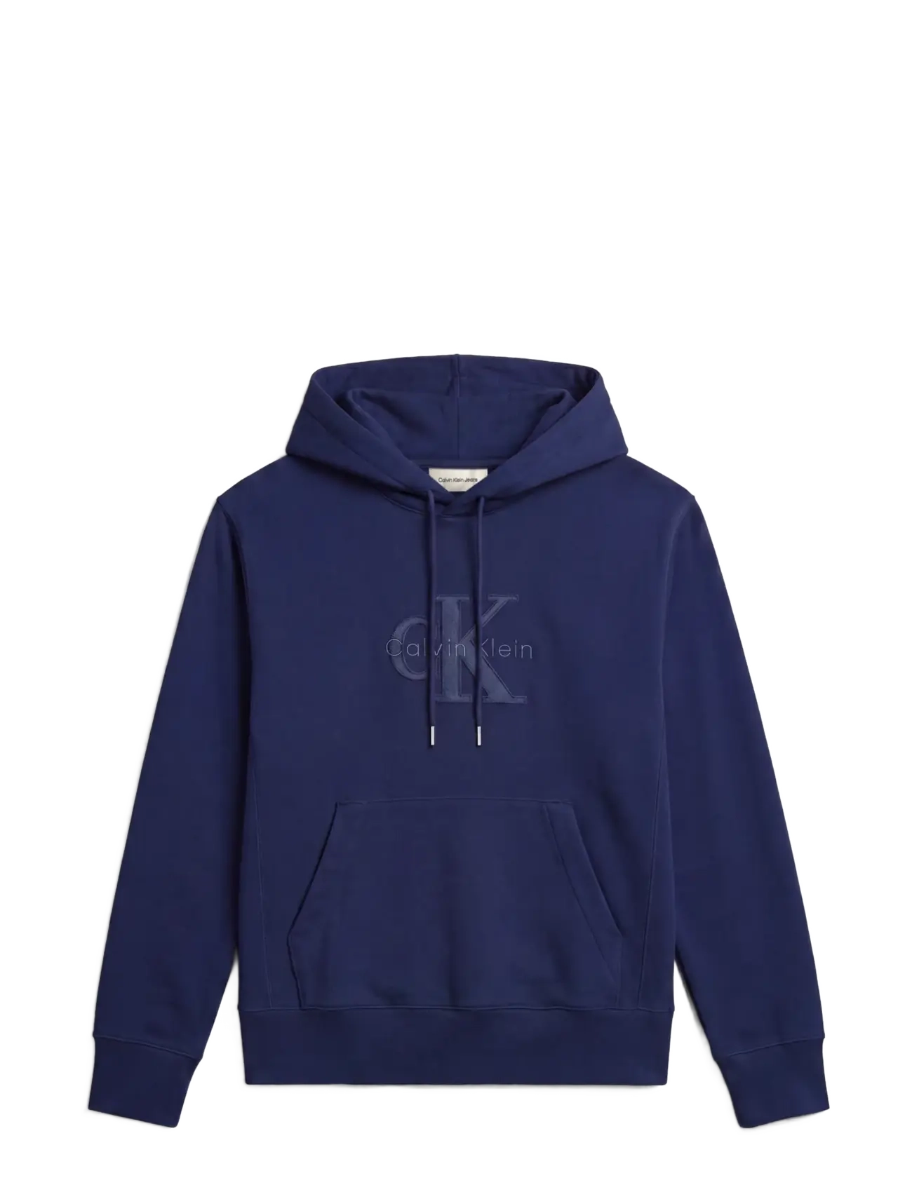 Calvin Klein Jeans - LS PREM TERRY DENIM APPLIQUE MNL - kapuzenpullover - pageant blue - 1