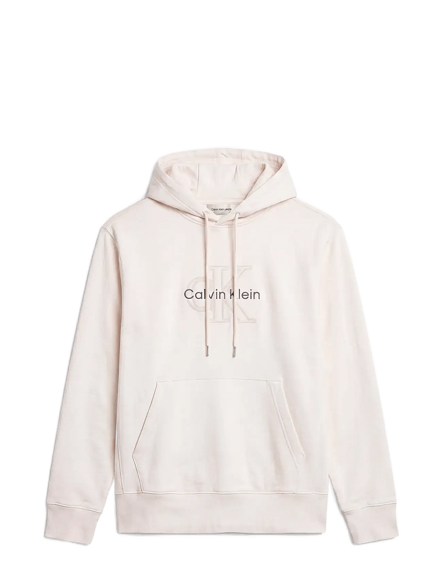 Calvin Klein Jeans - LS PREM TERRY DENIM APPLIQUE MNL - hoodies - tofu - 1