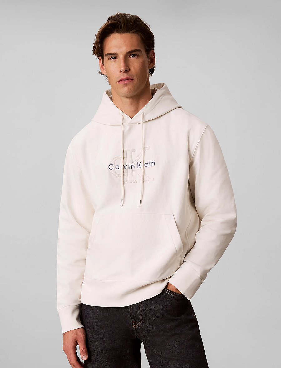 Calvin Klein Jeans - LS PREM TERRY DENIM APPLIQUE MNL - hoodies - tofu - 3