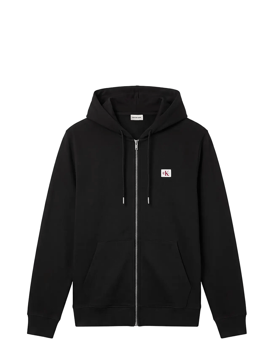 Calvin Klein Jeans - LS EU 350TERRY BADGE FZ HOODIE - kapuzenpullover - black - 1