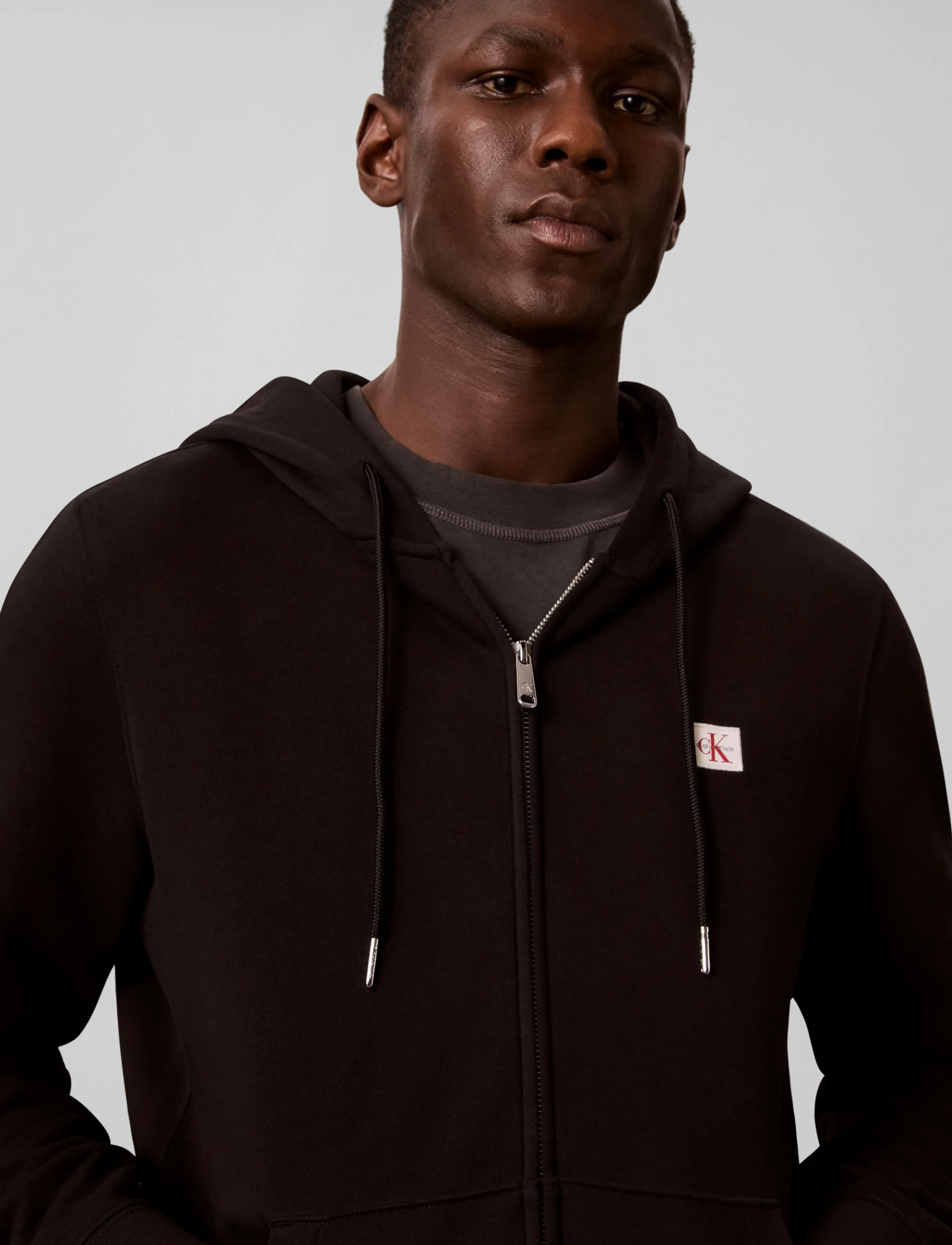 Calvin Klein Jeans - LS EU 350TERRY BADGE FZ HOODIE - hoodies - black - 4