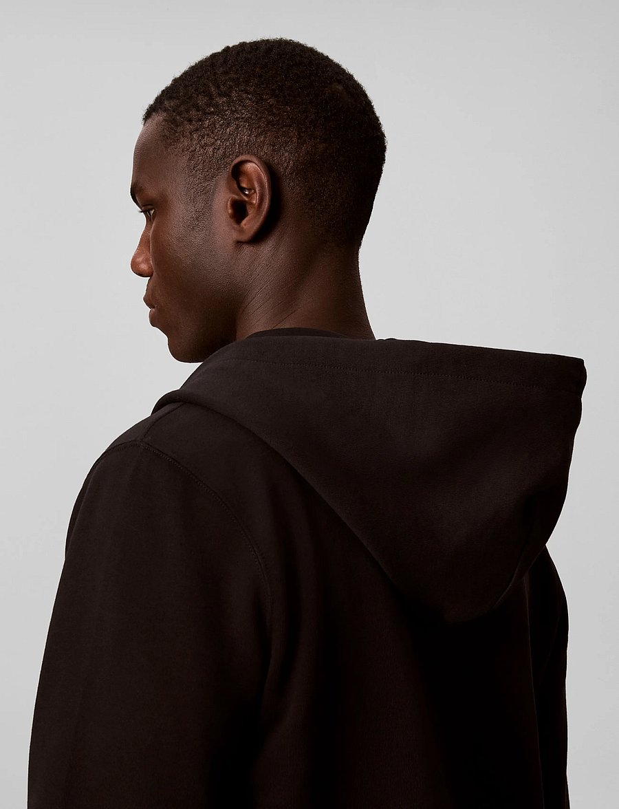 Calvin Klein Jeans - LS EU 350TERRY BADGE FZ HOODIE - kapuzenpullover - black - 5
