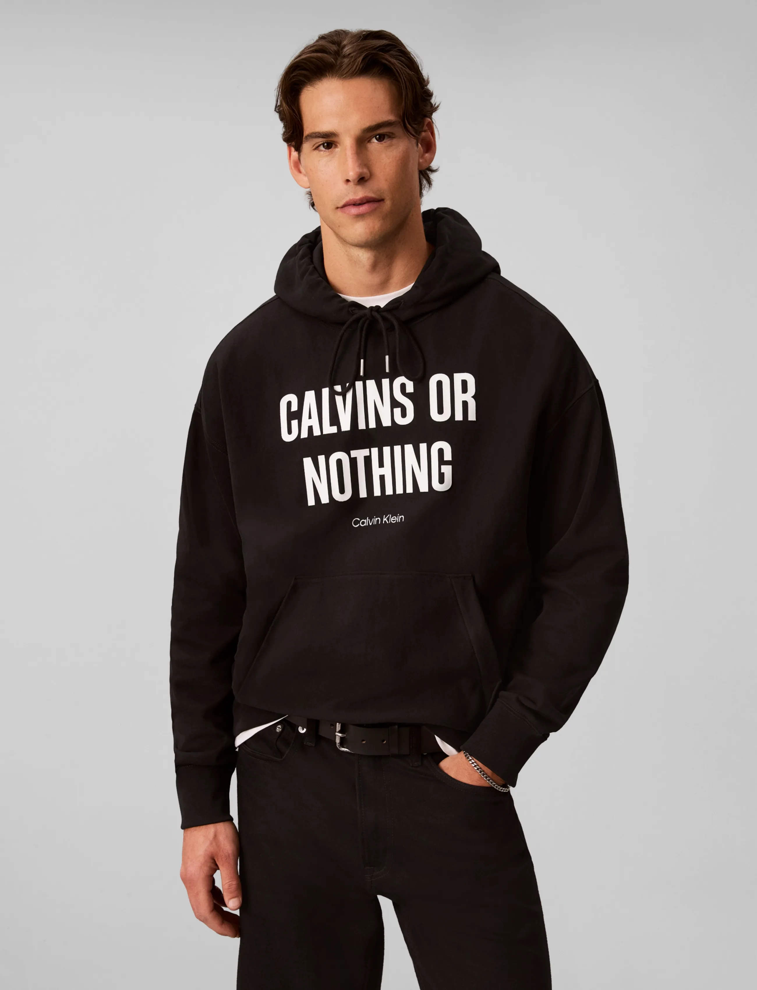 Calvin Klein Jeans - LS PREM TERRY CALVINS OR NOTHING - black - 3