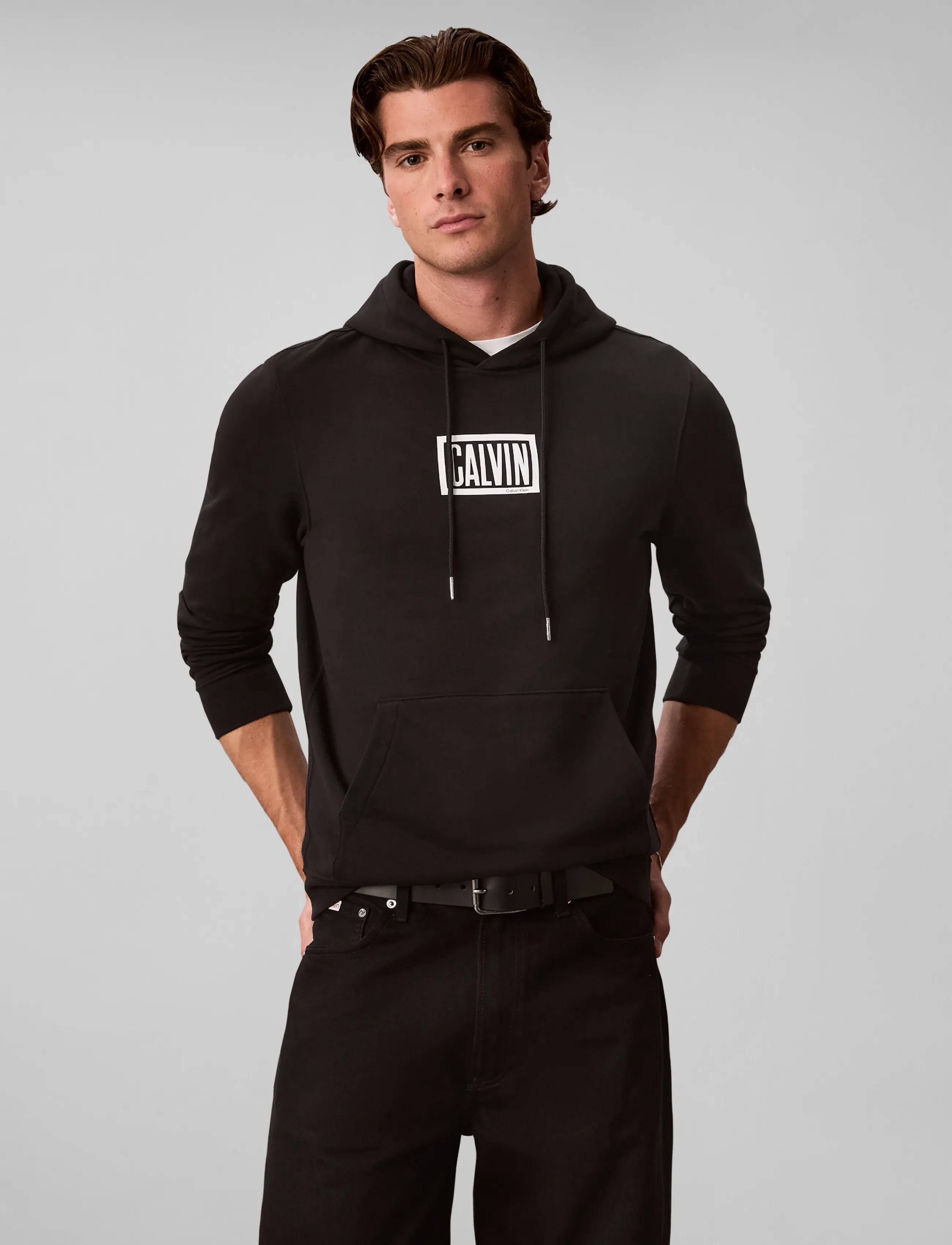 Calvin Klein Jeans - LS 350TERRY EU CLVIN BOX LOGO HO - black - 3