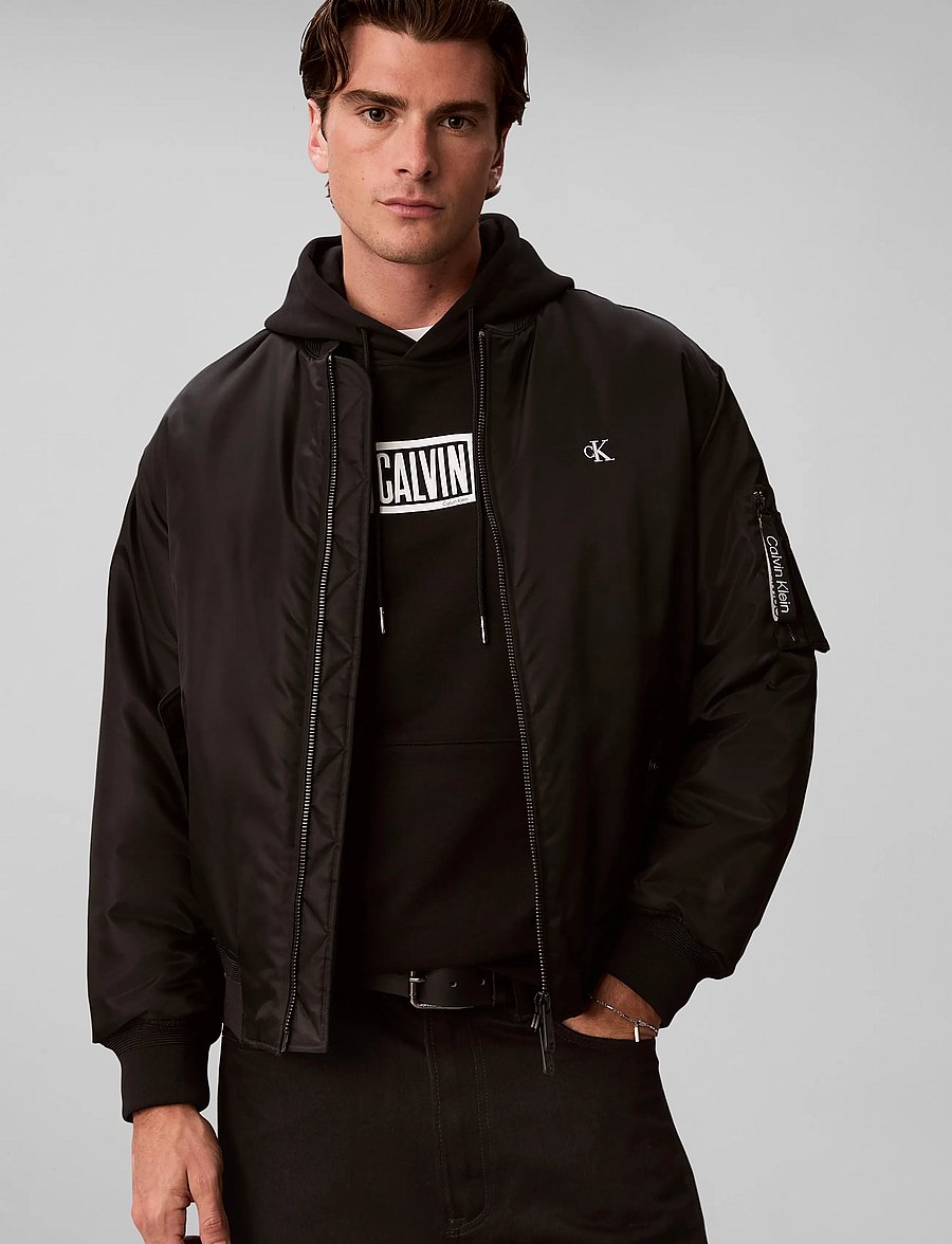 Calvin Klein Jeans - LS 350TERRY EU CLVIN BOX LOGO HO - kapuutsiga pusad - black - 5