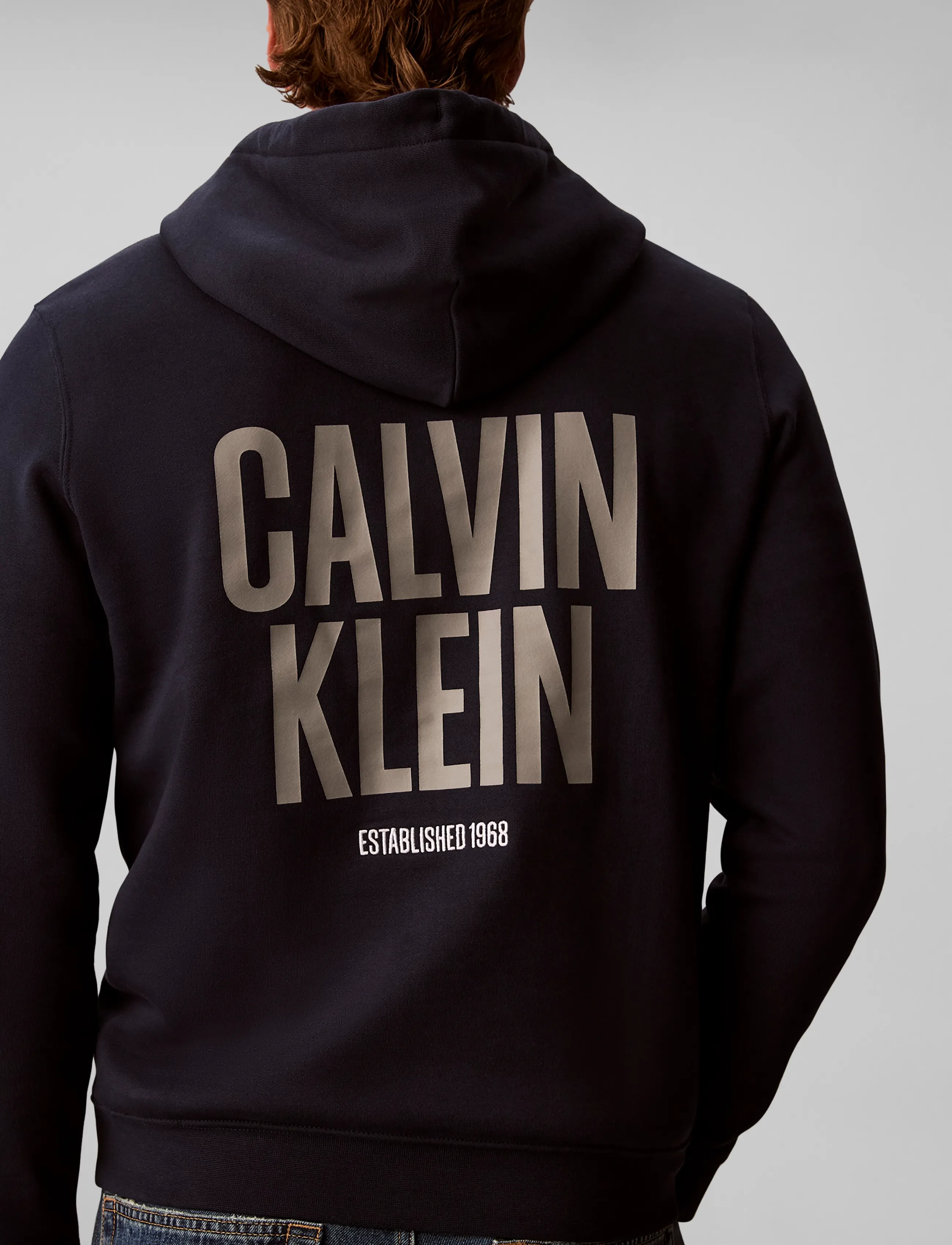Calvin Klein Jeans - LS 350FLEECE EU BOLD CLVN KLN HO - dark sapphire - 4