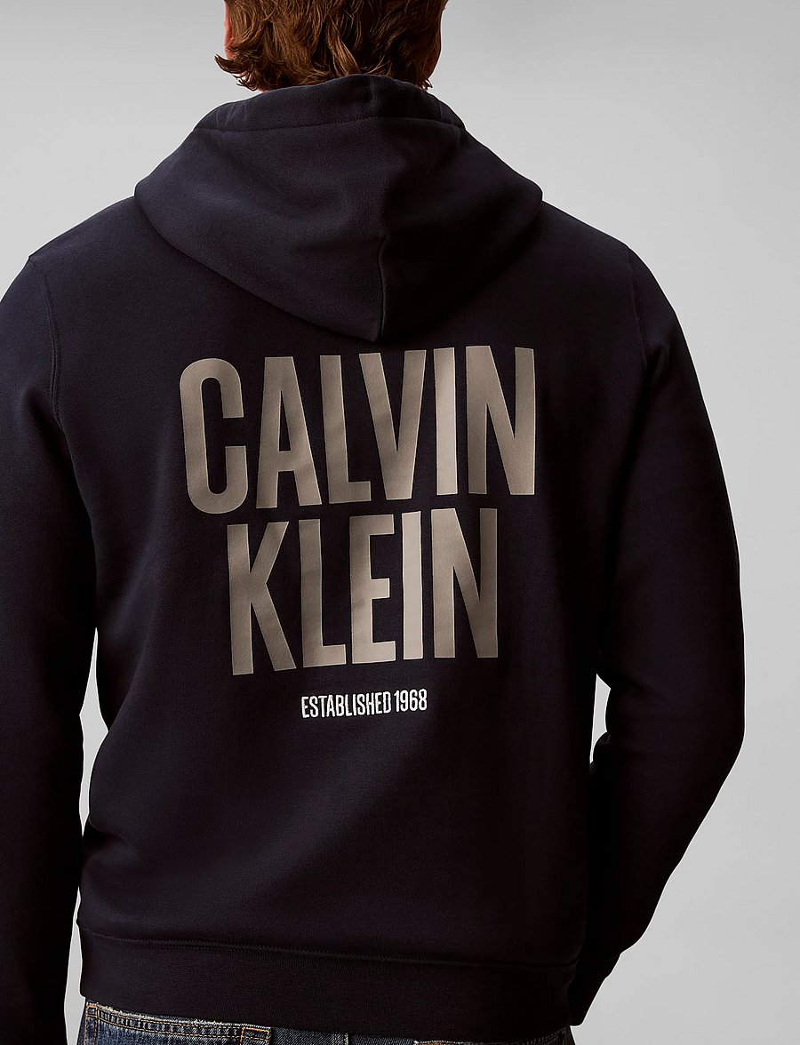 Calvin Klein Jeans - LS 350FLEECE EU BOLD CLVN KLN HO - kapuutsiga pusad - dark sapphire - 4