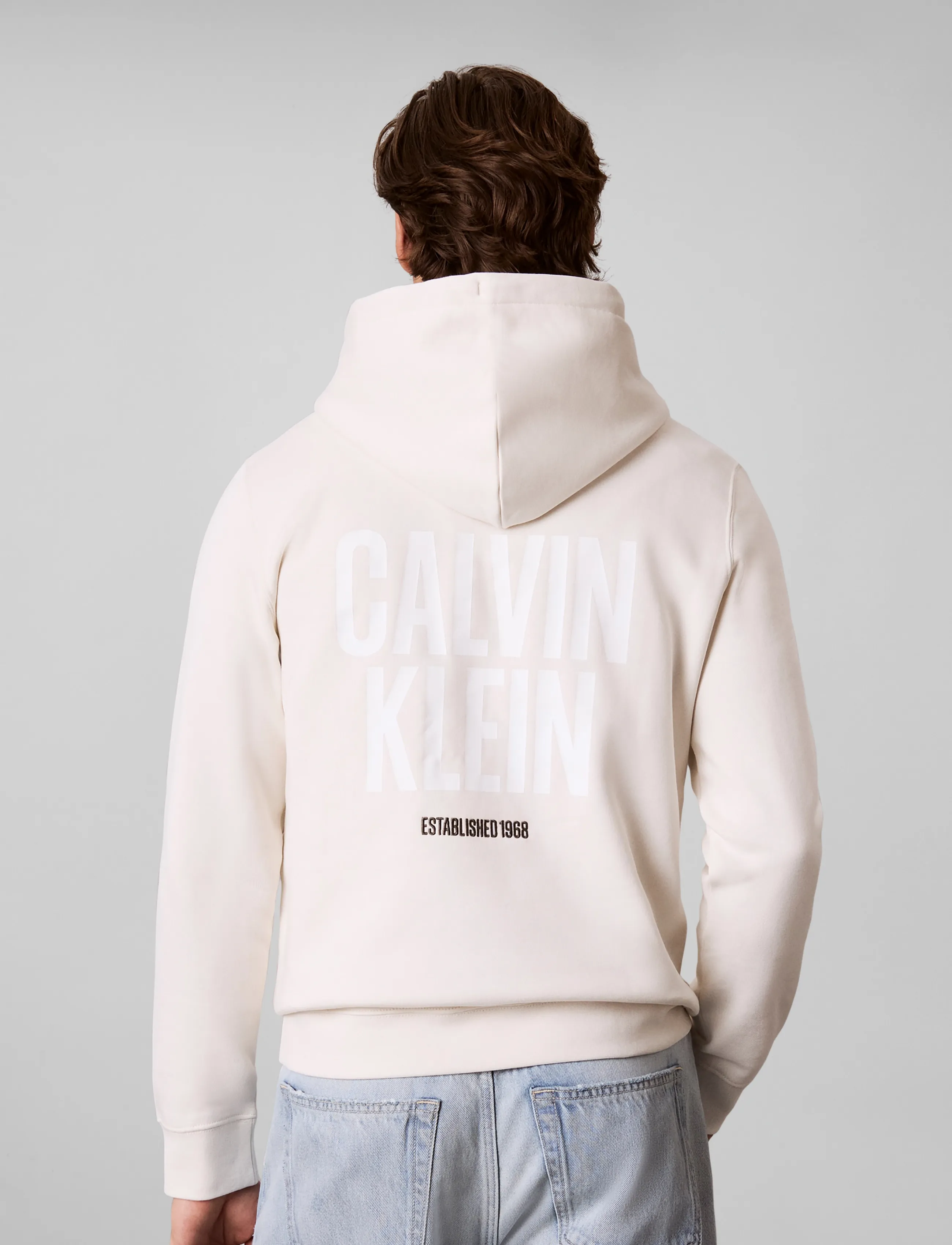 Calvin Klein Jeans - LS 350FLEECE EU BOLD CLVN KLN HO - tofu - 2