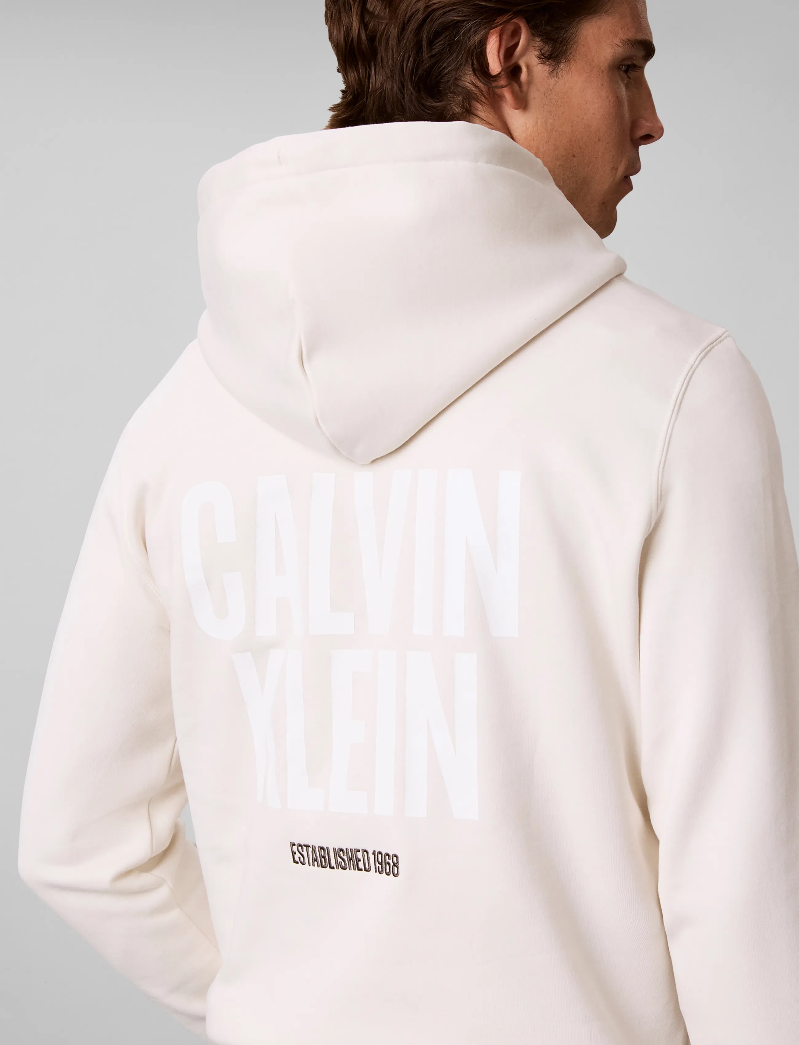 Calvin Klein Jeans - LS 350FLEECE EU BOLD CLVN KLN HO - tofu - 4
