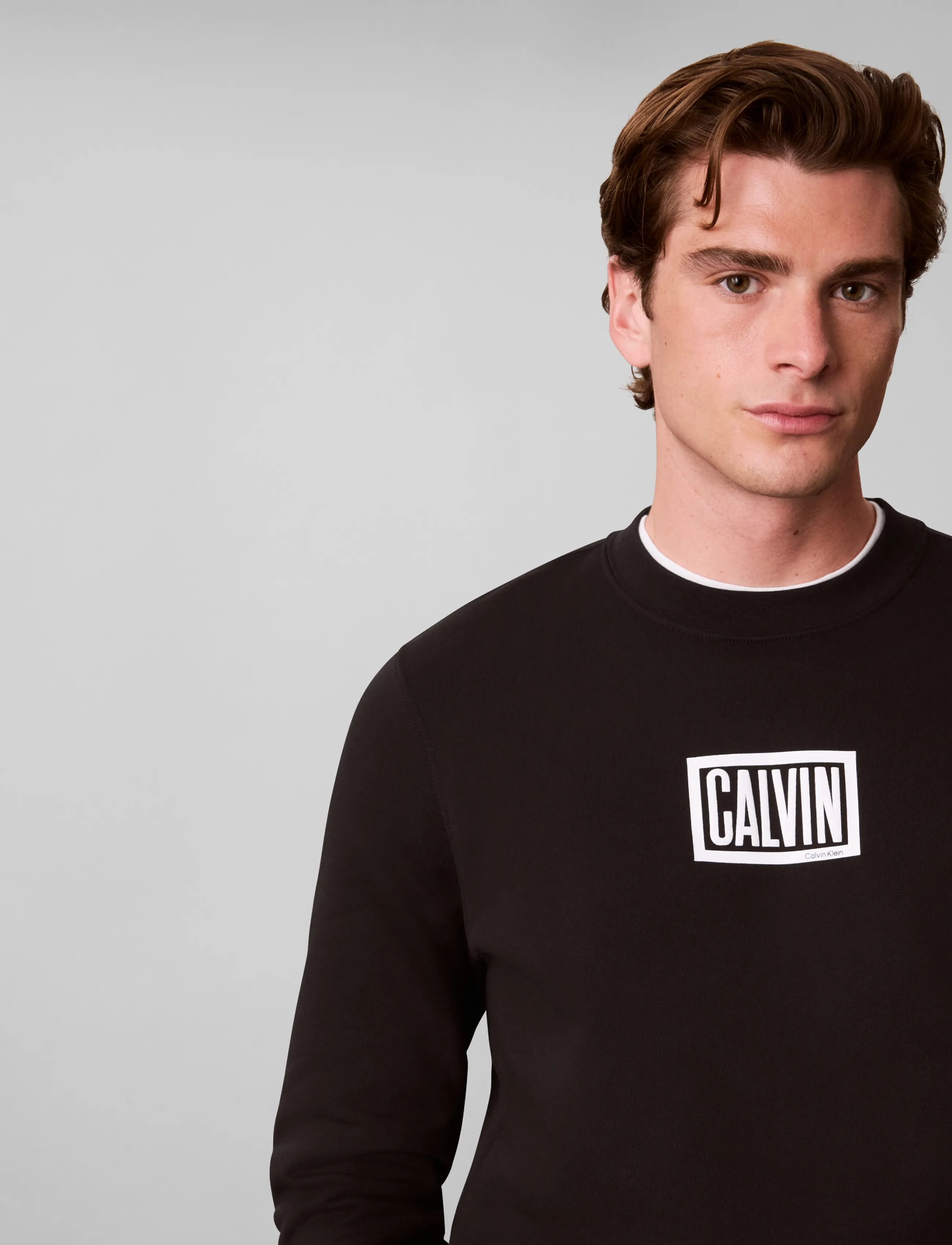 Calvin Klein Jeans - LS 350TERRY EU CLVIN BOX LOGO CN - black - 4