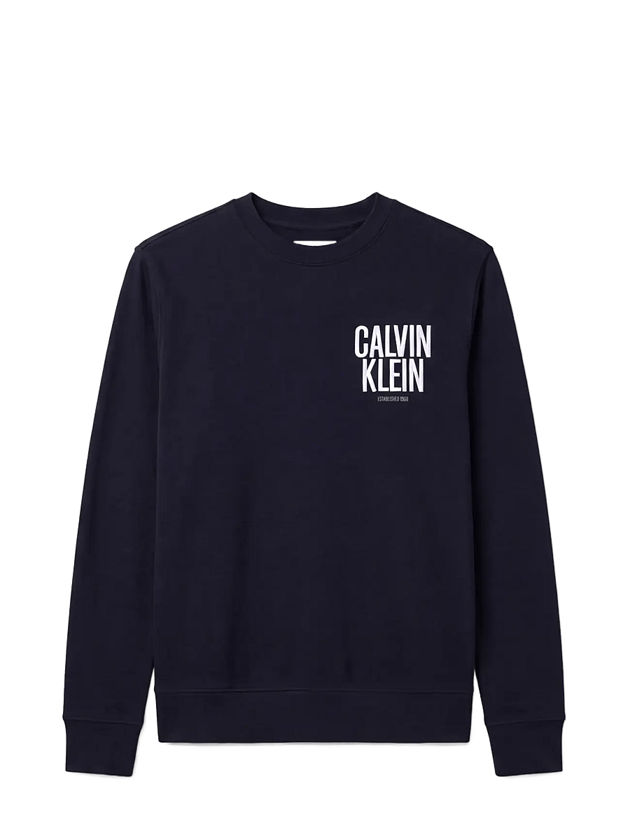 Calvin Klein Jeans - LS 350TERRY EU BOLD CLVN KLN CN - sweatshirts - dark sapphire - 1