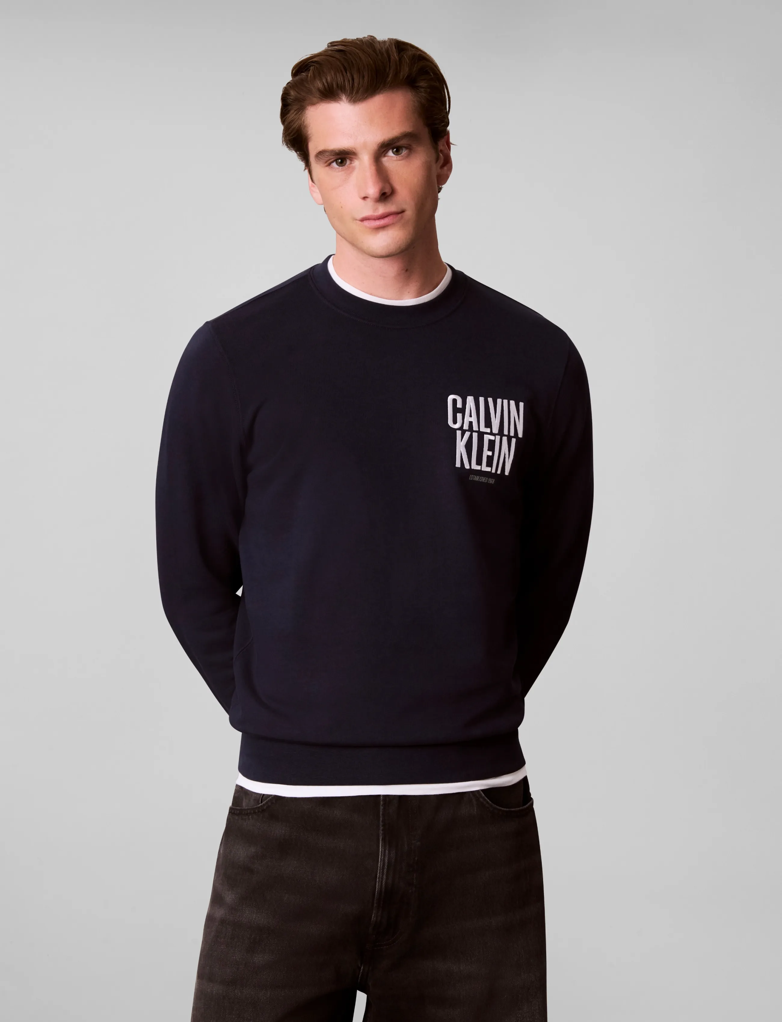 Calvin Klein Jeans - LS 350TERRY EU BOLD CLVN KLN CN - dark sapphire - 3