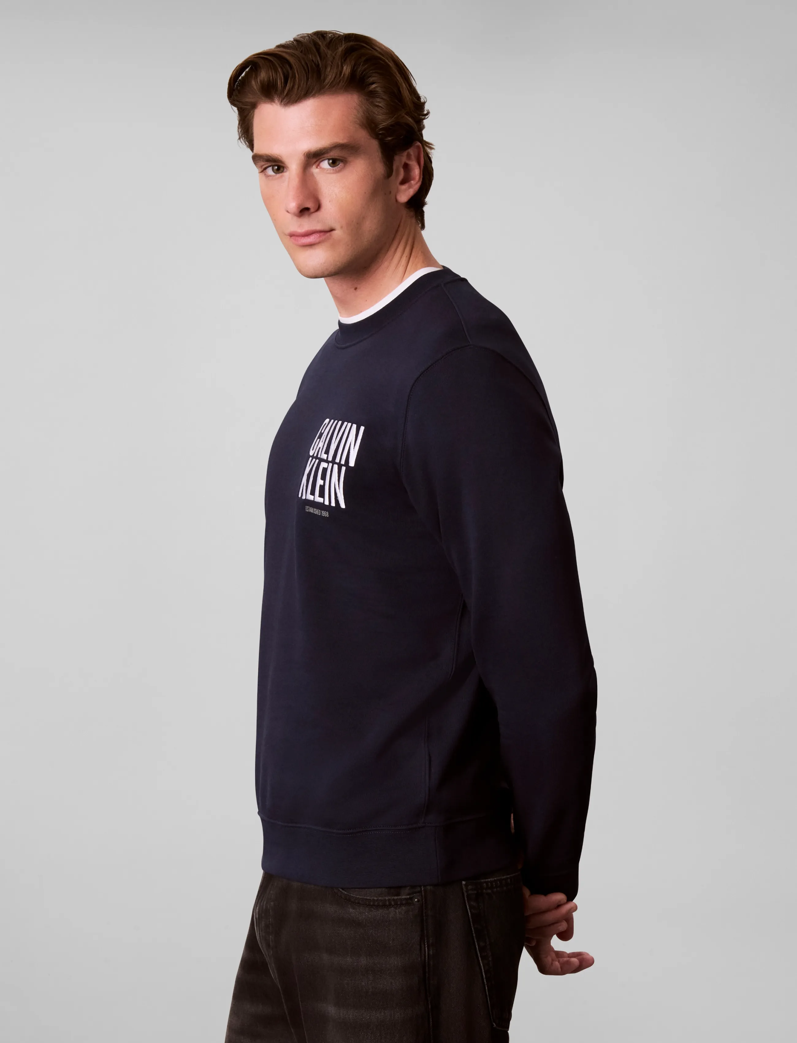 Calvin Klein Jeans - LS 350TERRY EU BOLD CLVN KLN CN - dark sapphire - 5