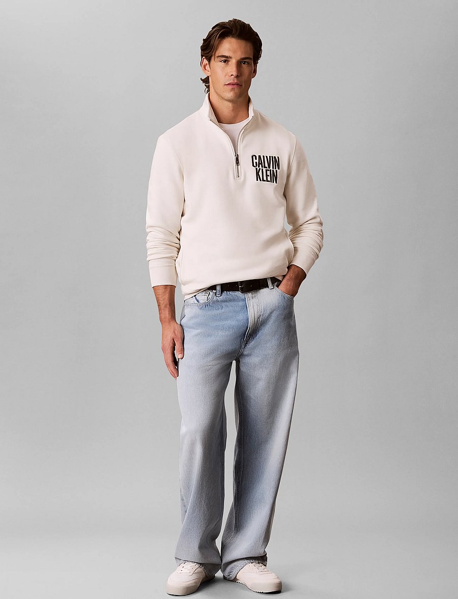 Calvin Klein Jeans - LS 350FLEECE EU BOLD CLVN KLN QT - teddy-pusad - tofu - 0