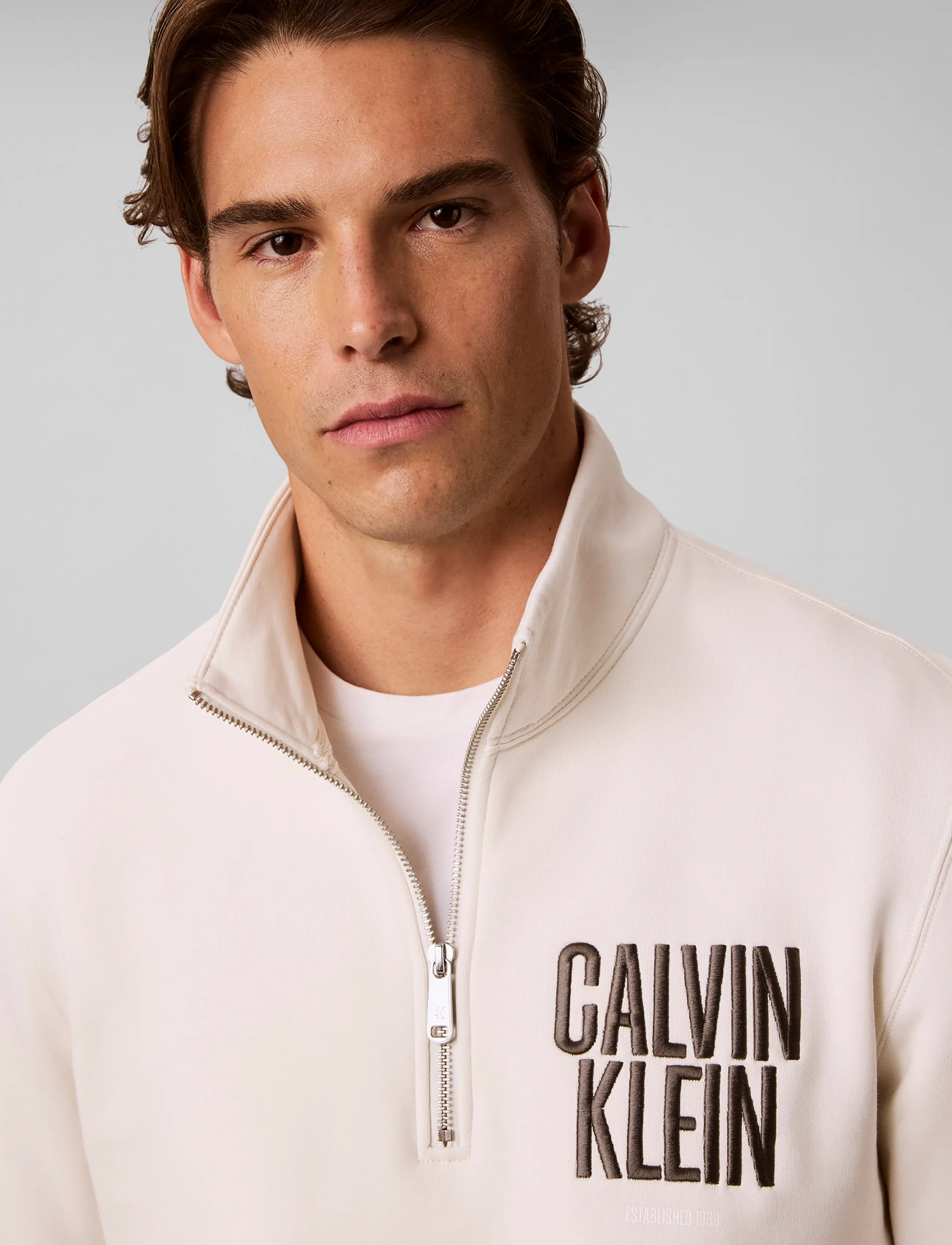 Calvin Klein Jeans - LS 350FLEECE EU BOLD CLVN KLN QT - tofu - 4