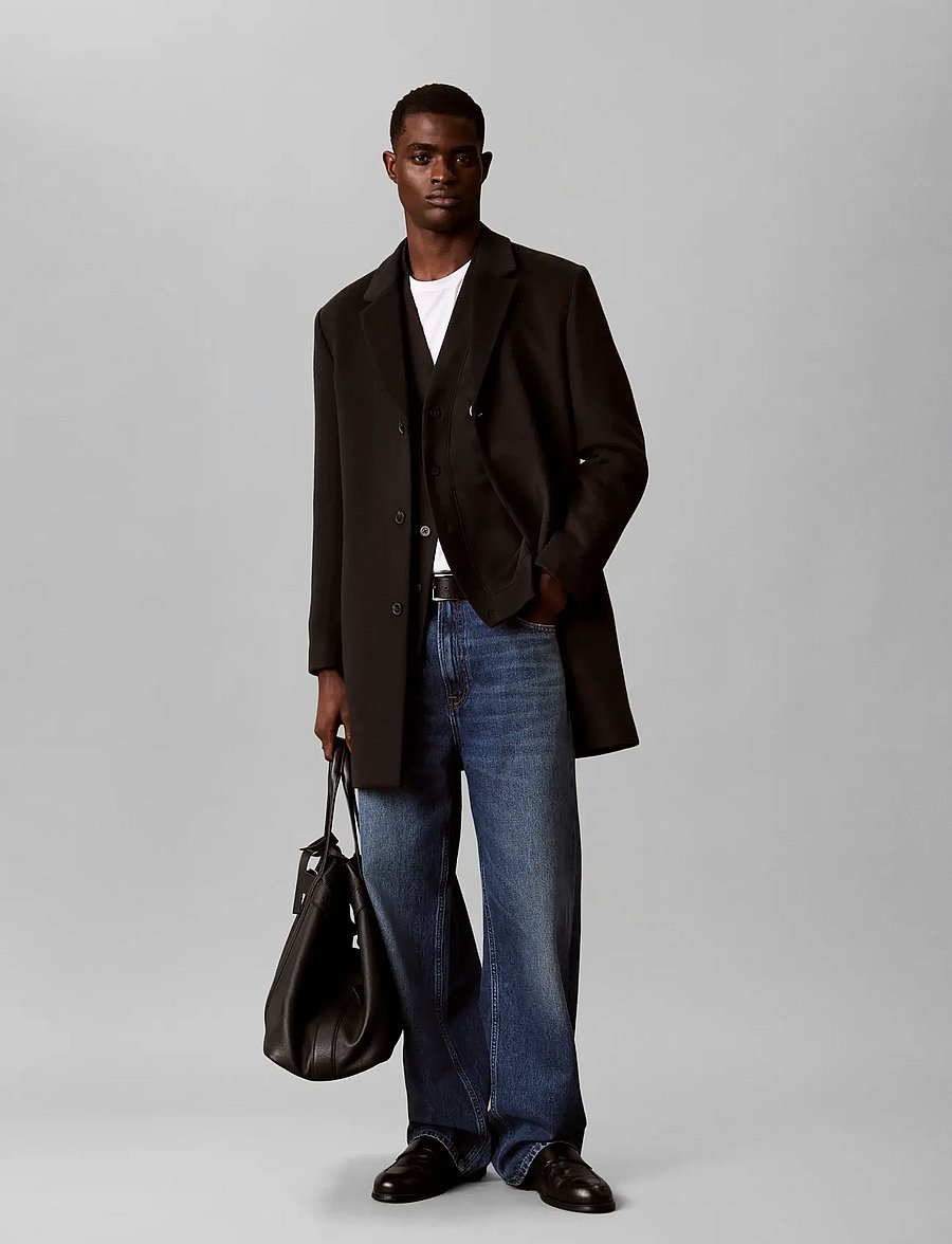 Calvin Klein Jeans - LS PRM TERRY OCT SCRPT CARDIGN S - strickjacken - black - 3