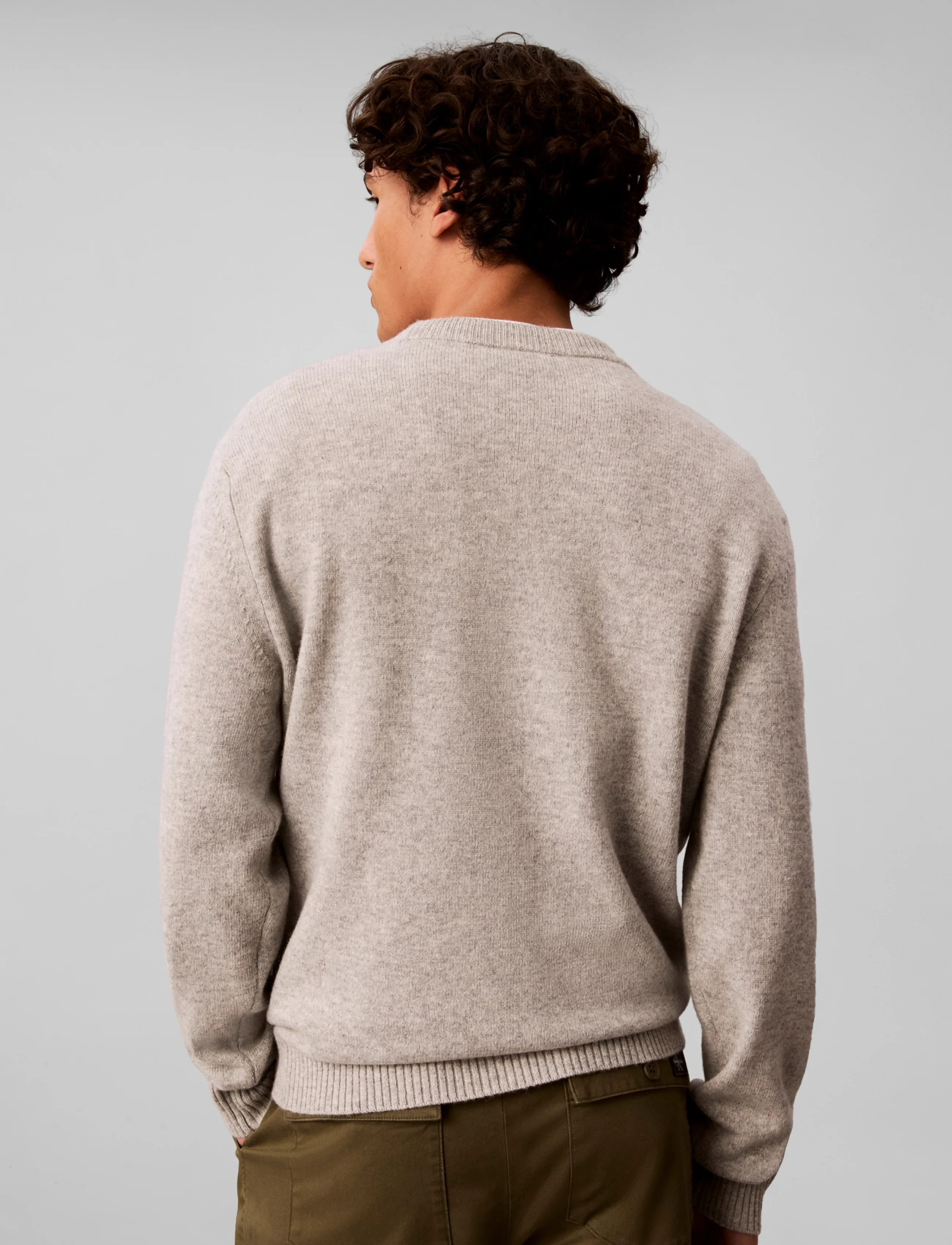 Calvin Klein Jeans - LS JEANS MERINO CRWNK 7GG - round necks - grey heather - 2