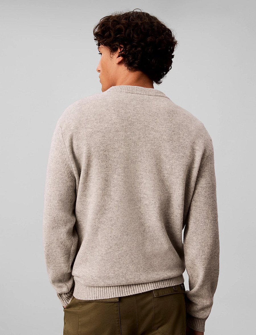 Calvin Klein Jeans - LS JEANS MERINO CRWNK 7GG - round necks - grey heather - 2