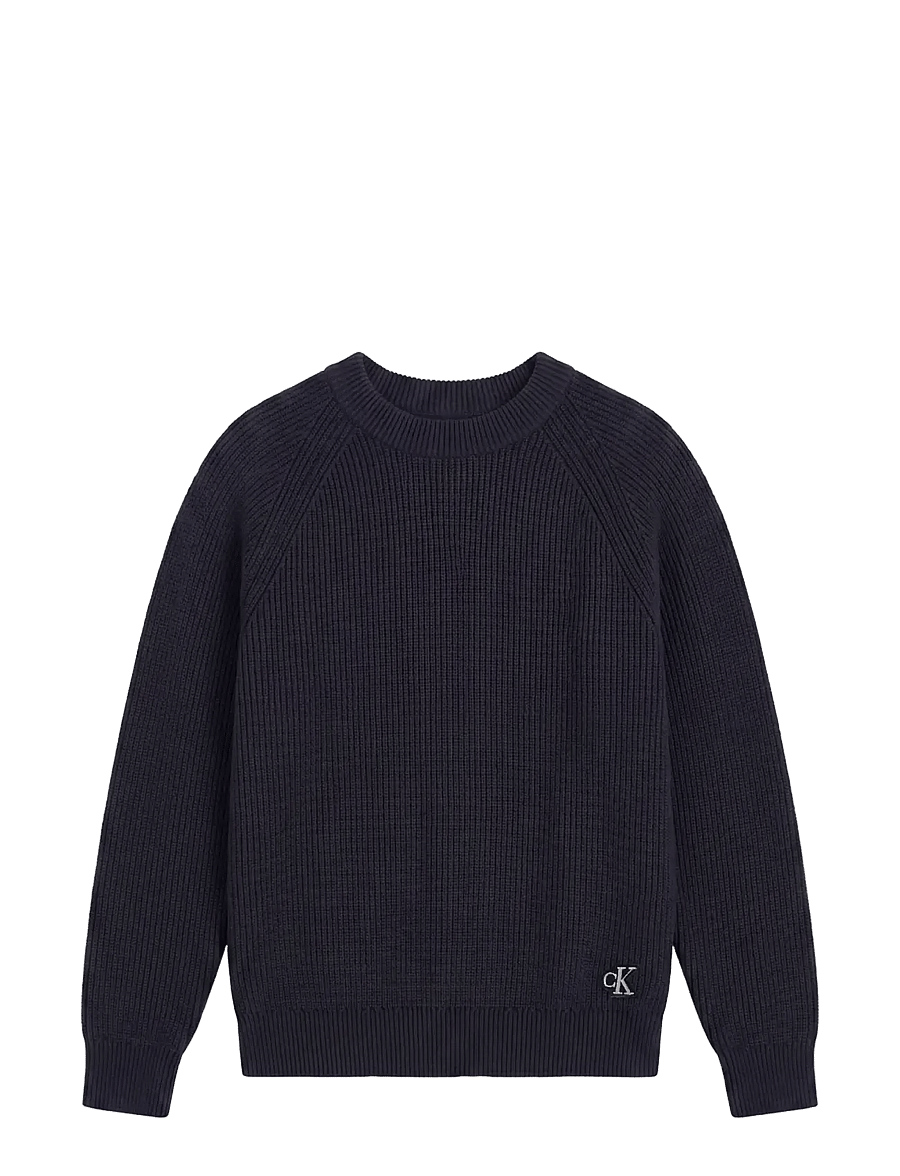 Calvin Klein Jeans - LS WOOL BLEND RAGLAN CREWNK 7GG - dark sapphire - 1