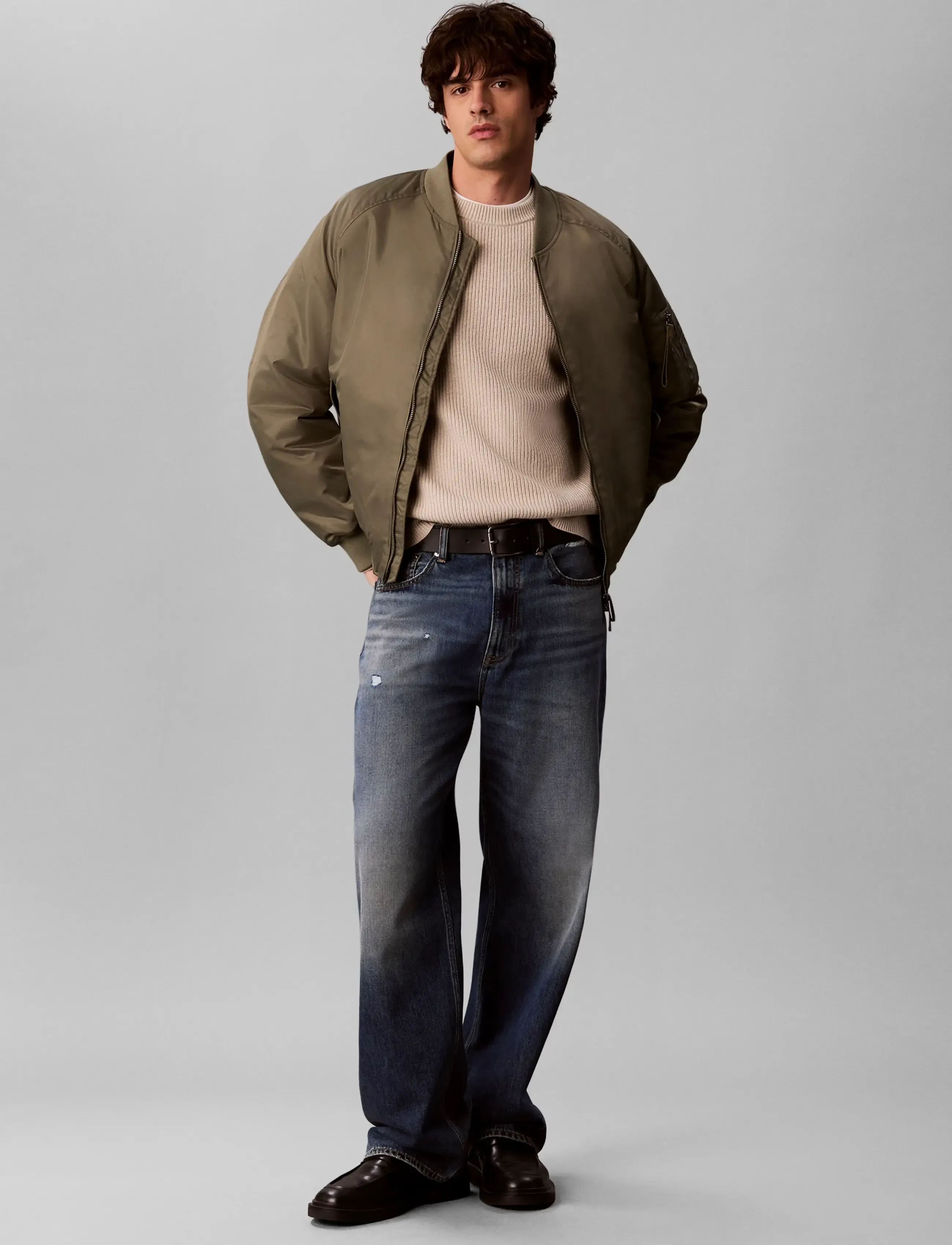 Calvin Klein Jeans - LS WOOL BLEND RAGLAN CREWNK 7GG - rundhals - moonstruck - 3