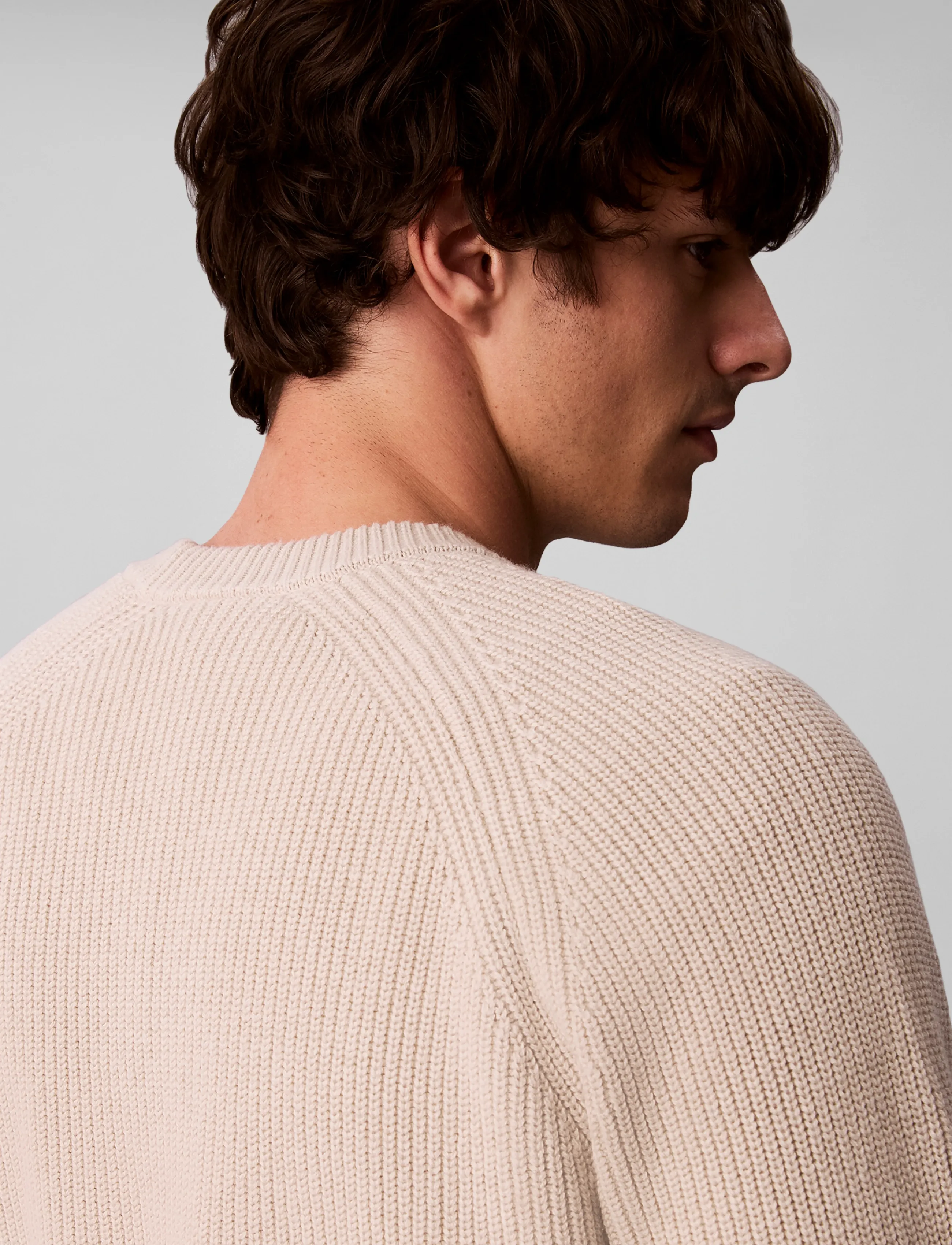 Calvin Klein Jeans - LS WOOL BLEND RAGLAN CREWNK 7GG - rundhals - moonstruck - 5