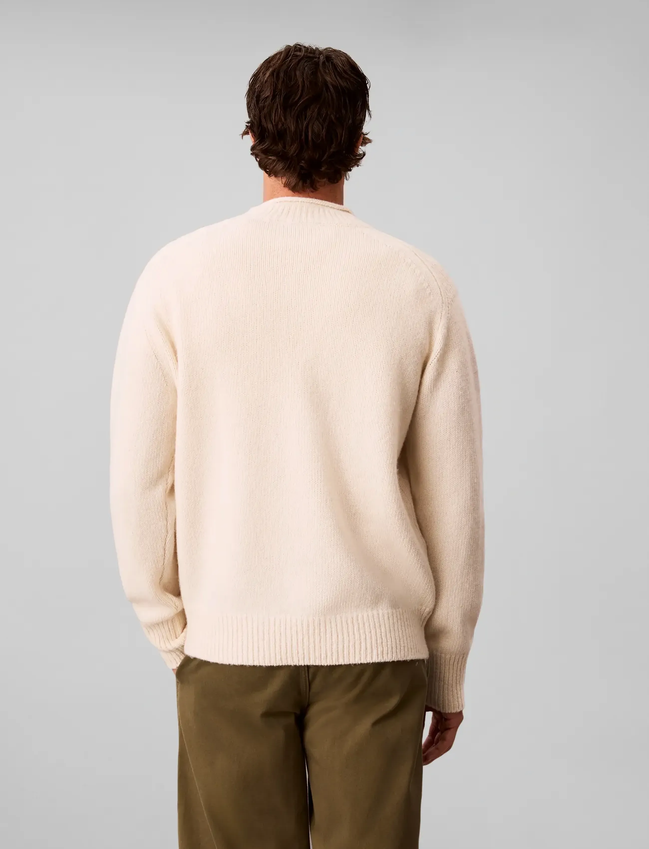 Calvin Klein Jeans Ls Lambswool Blend Mockneck Swea stickade tröjor herr – bild 2