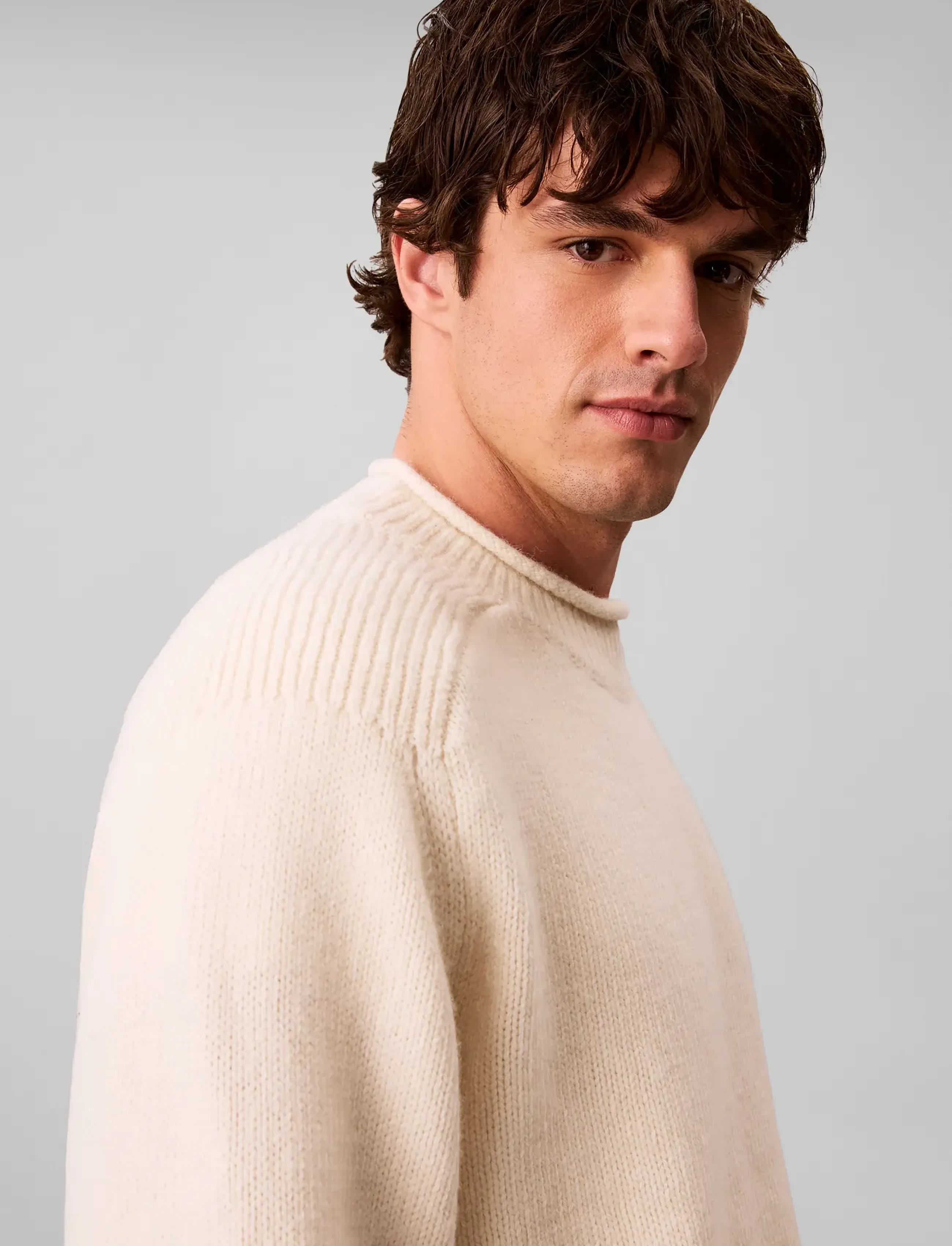 Calvin Klein Jeans Ls Lambswool Blend Mockneck Swea stickade tröjor herr – bild 4