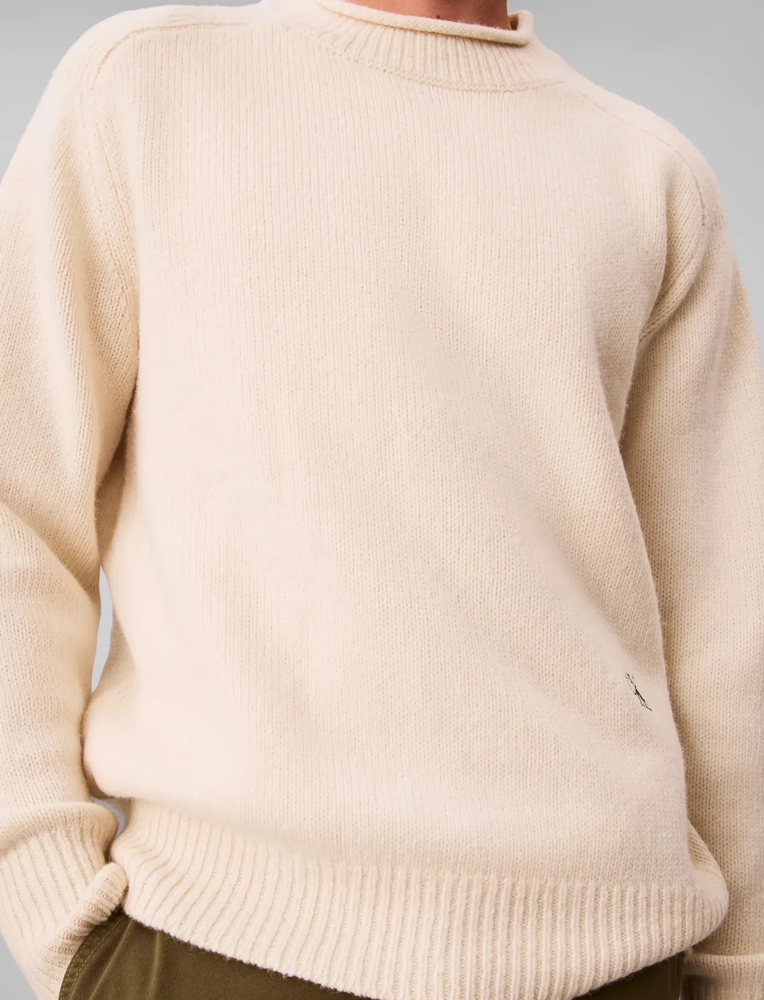 Calvin Klein Jeans Ls Lambswool Blend Mockneck Swea stickade tröjor herr – bild 5