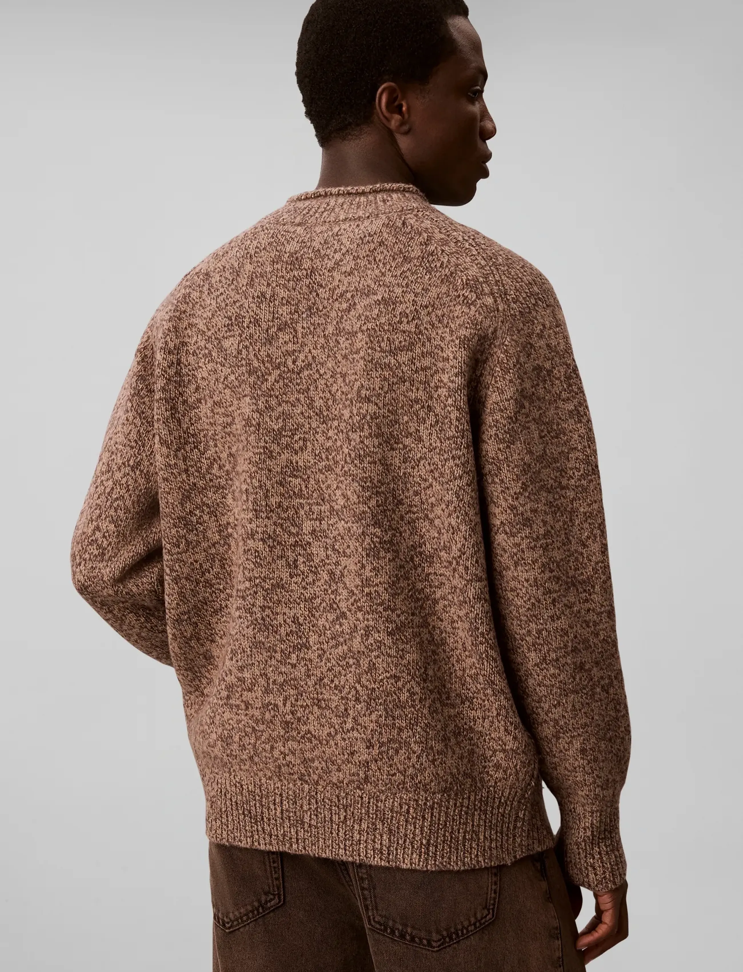 Calvin Klein Jeans Ls Lambswool Blend Mockneck Swea stickade tröjor herr – bild 2