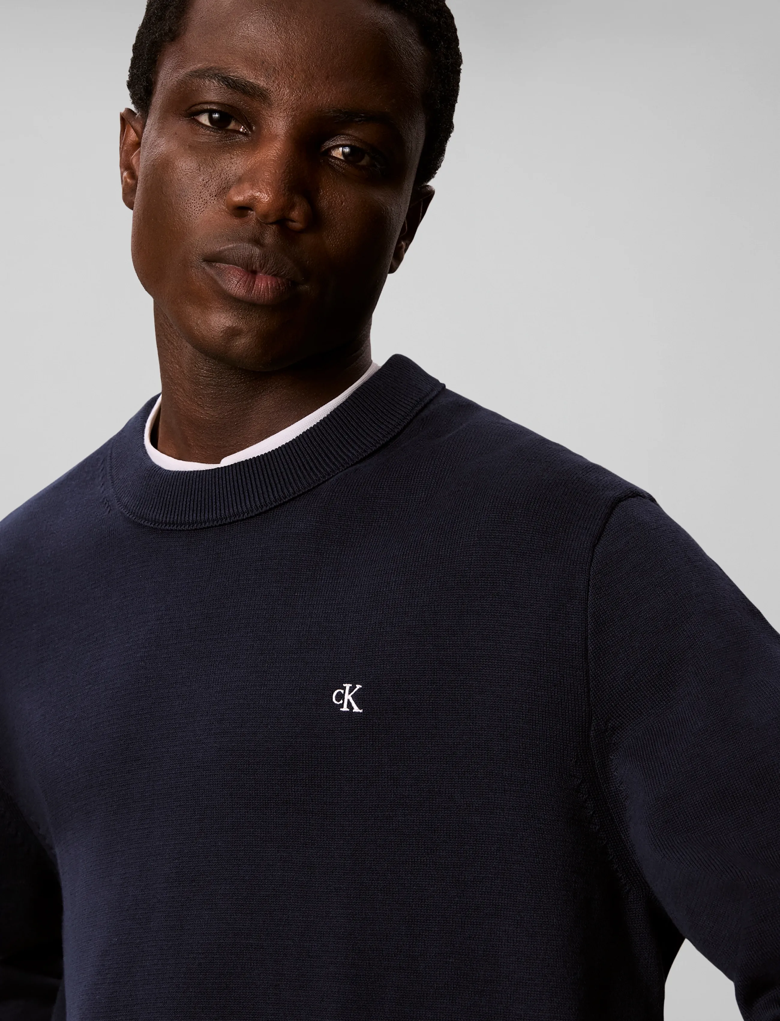 Calvin Klein Jeans - LS EU CLSC CTTN CREWNK SWTR 12GG - rund hals - dark sapphire - 4