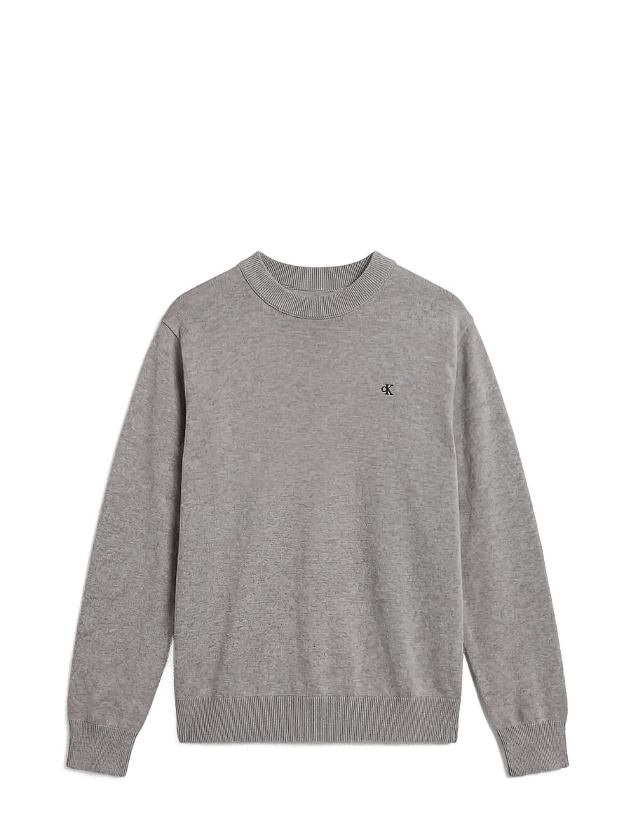 Calvin Klein Jeans - LS EU CLSC CTTN CREWNK SWTR 12GG - rund hals - medium grey htr - 1