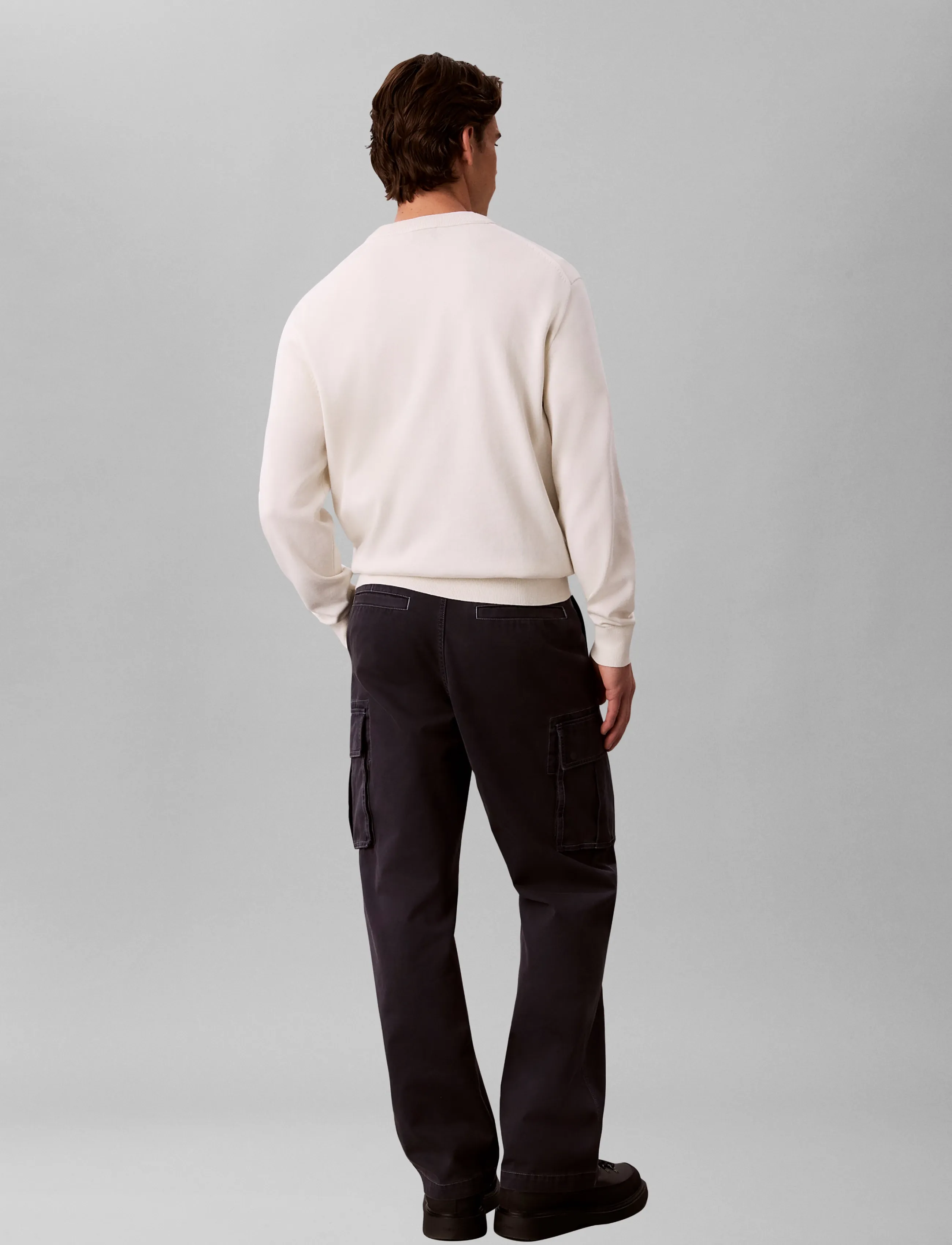 Calvin Klein Jeans - LS EU CLSC CTTN CREWNK SWTR 12GG - rund hals - tofu - 2
